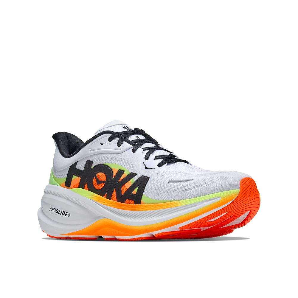 Zapatillas de running de hombre CLIFTON PRO HOKA - Blanco / Naranja Blanco / Naranja-7