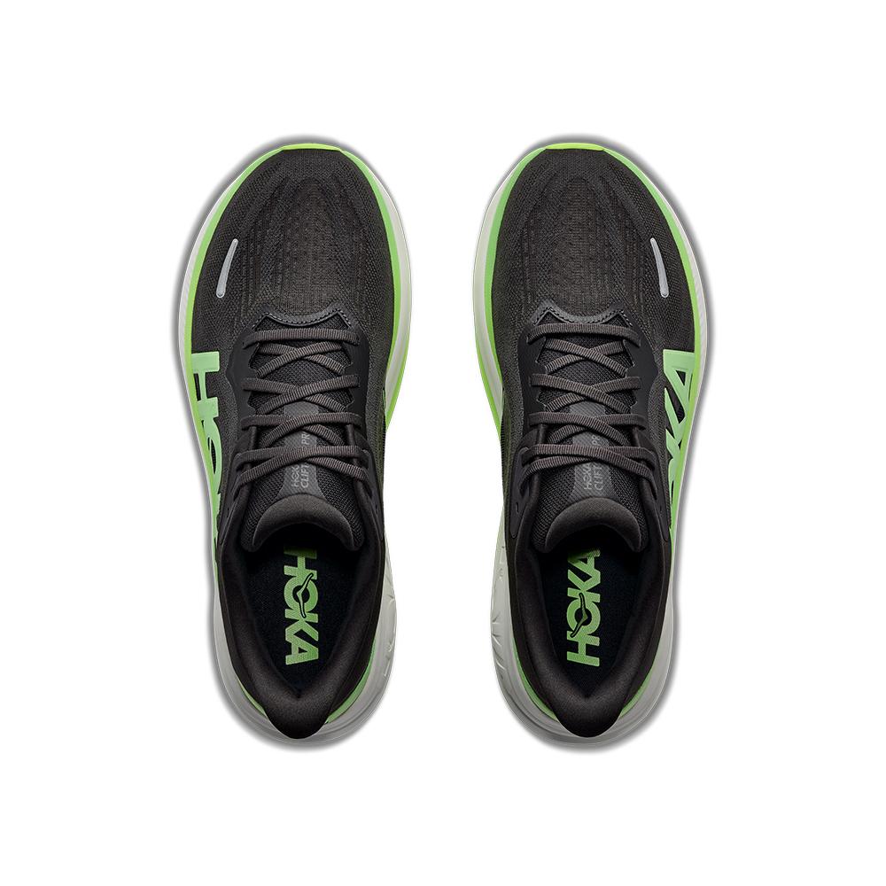 Zapatillas de running de hombre CLIFTON PRO HOKA - Negro / Verde Flúor Negro / Verde Flúor-2