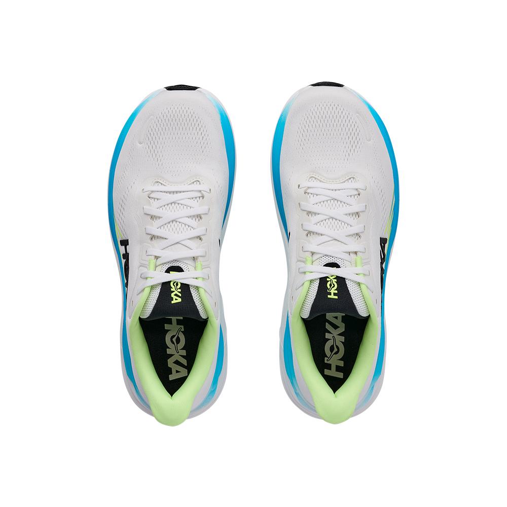 Zapatillas de running de hombre CLIFTON 11 HOKA - Blanco / Azul Blanco / Azul-3