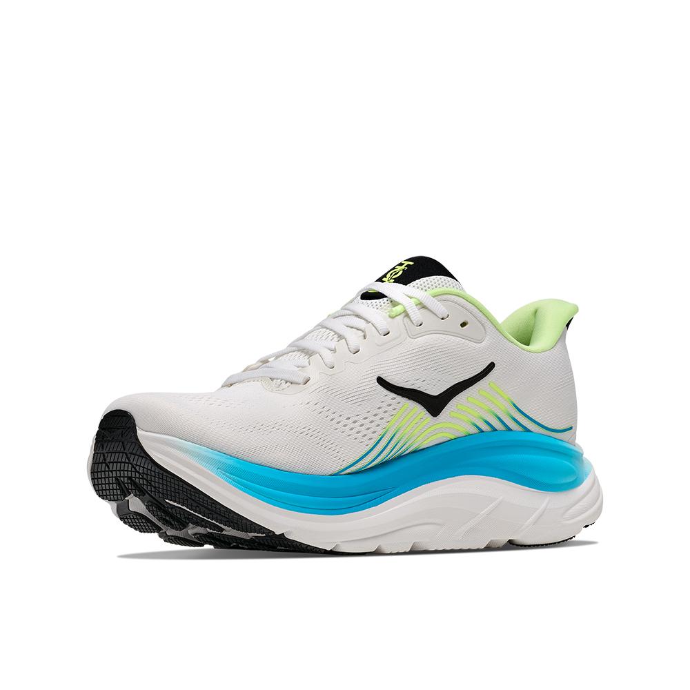 Zapatillas de running de hombre CLIFTON 11 HOKA - Blanco / Azul Blanco / Azul-4