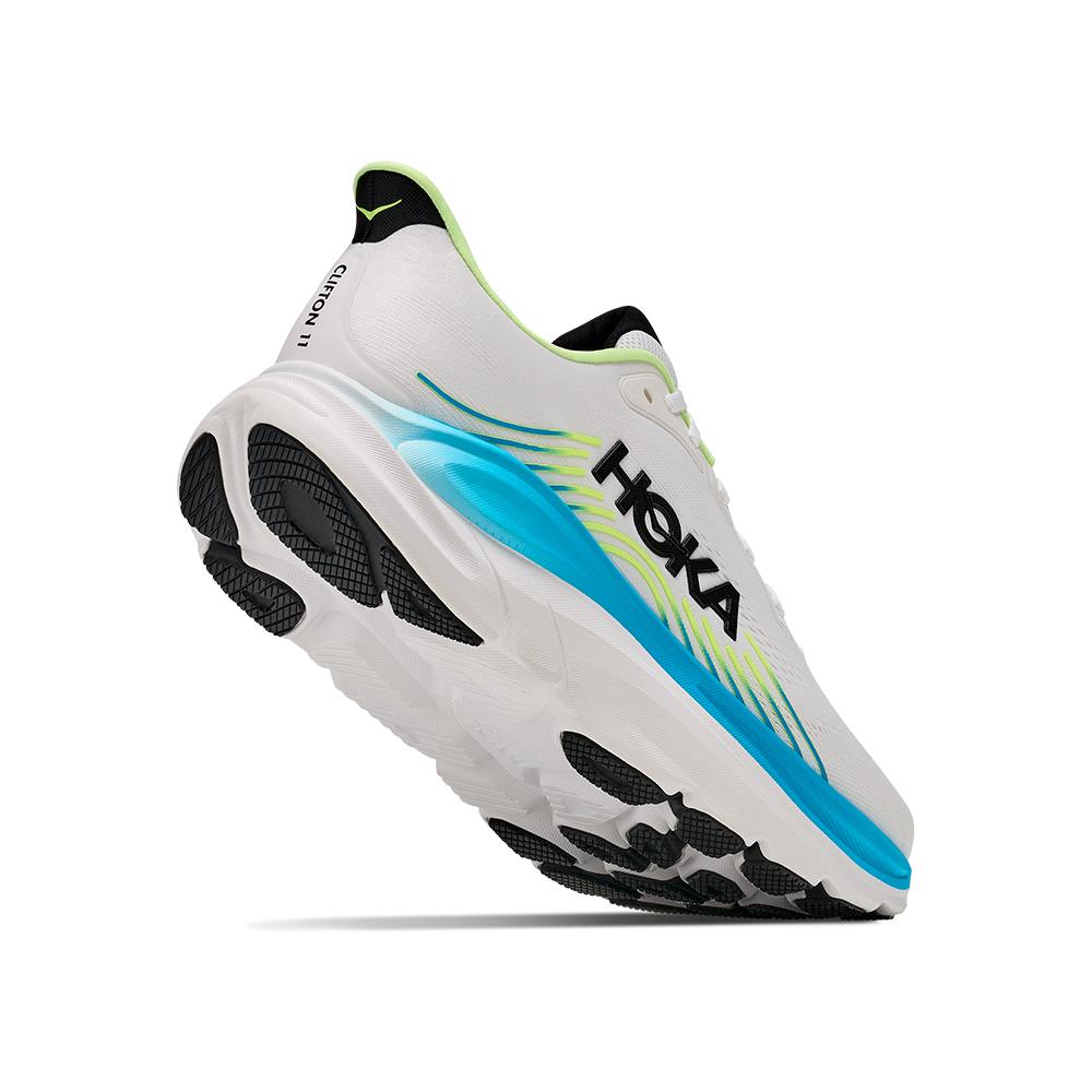 Zapatillas de running de hombre CLIFTON 11 HOKA - Blanco / Azul Blanco / Azul-5