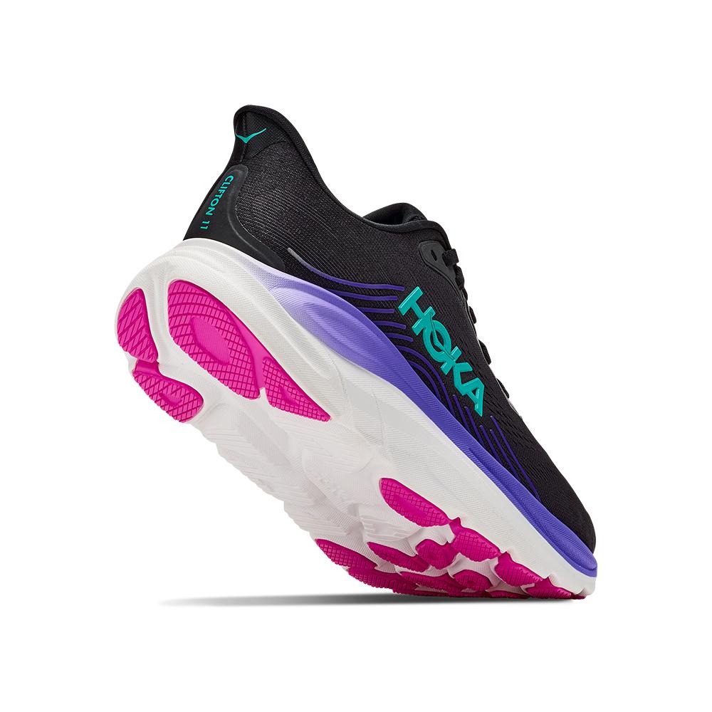 Zapatillas de running de mujer CLIFTON 11 HOKA - Negro / Azul / Blanco Negro / Azul / Blanco-4