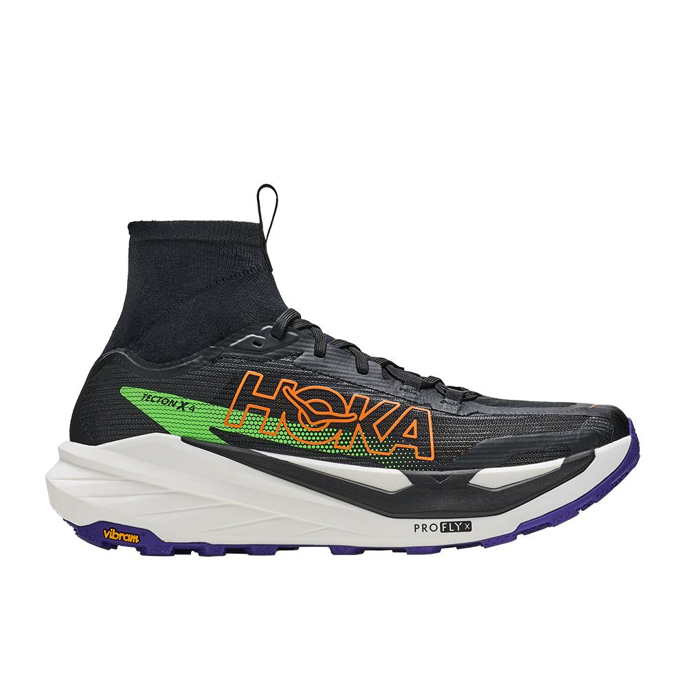 Imagen 0 de Zapatillas de trail running de hombre TECTON X 4 HOKA Negro / Verde Flúor