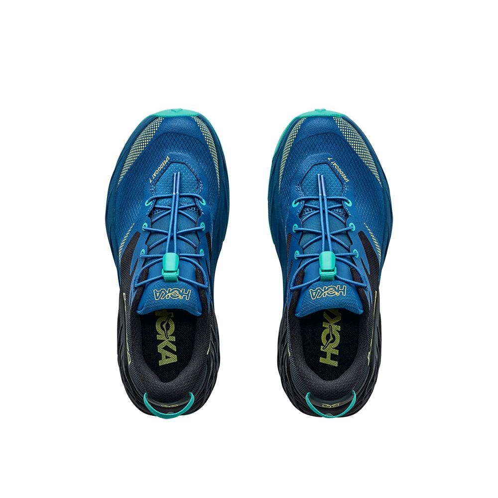 Zapatillas de trail running de niños SPEEDGOAT 7 BIG KIDS HOKA - Negro / Azul Negro / Azul-2