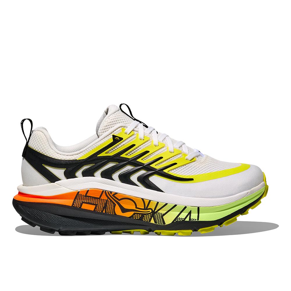 Hoka Zapatillas de running / trail running de hombre STINSON 8 Blanco / Amarillo