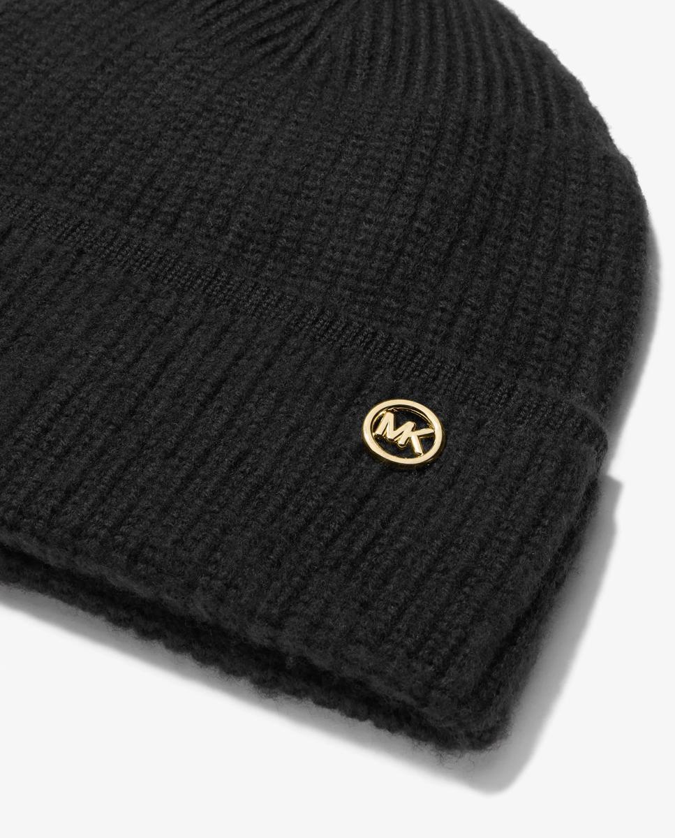 Gorro de mujer de lana con logo - Michael Michael Kors - Negro Negro-2