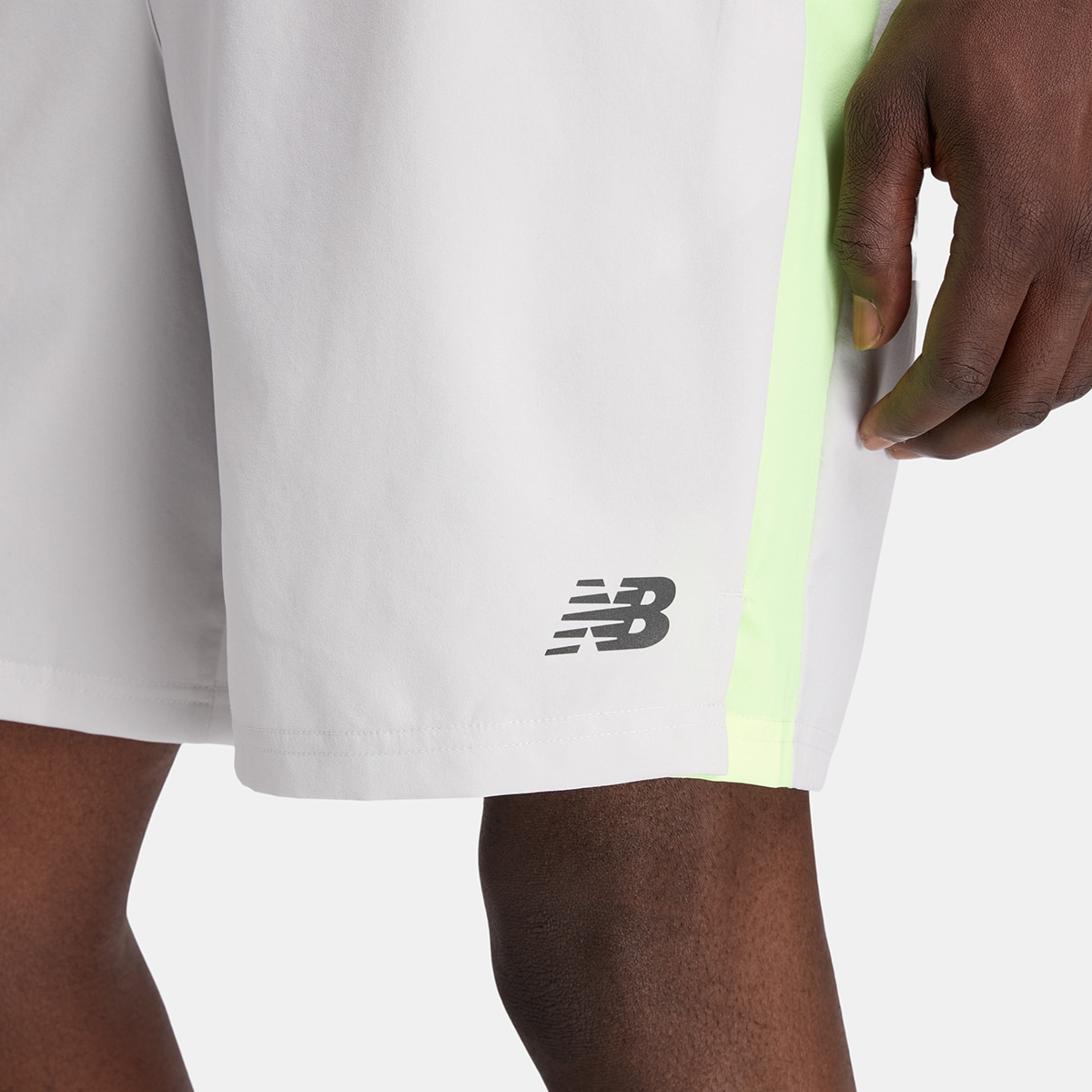 Chaqueta de running de hombre Fast Days New Balance - Gris / Amarillo Gris / Amarillo-6