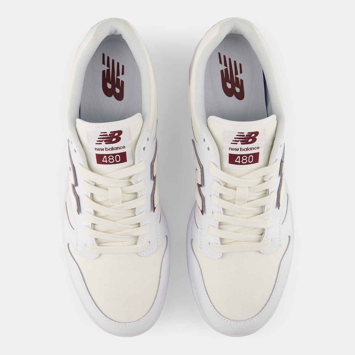 Imagen 3 de Zapatilla Casual Unisex 480 New Balance - Blanco / Rojo Blanco / Rojo