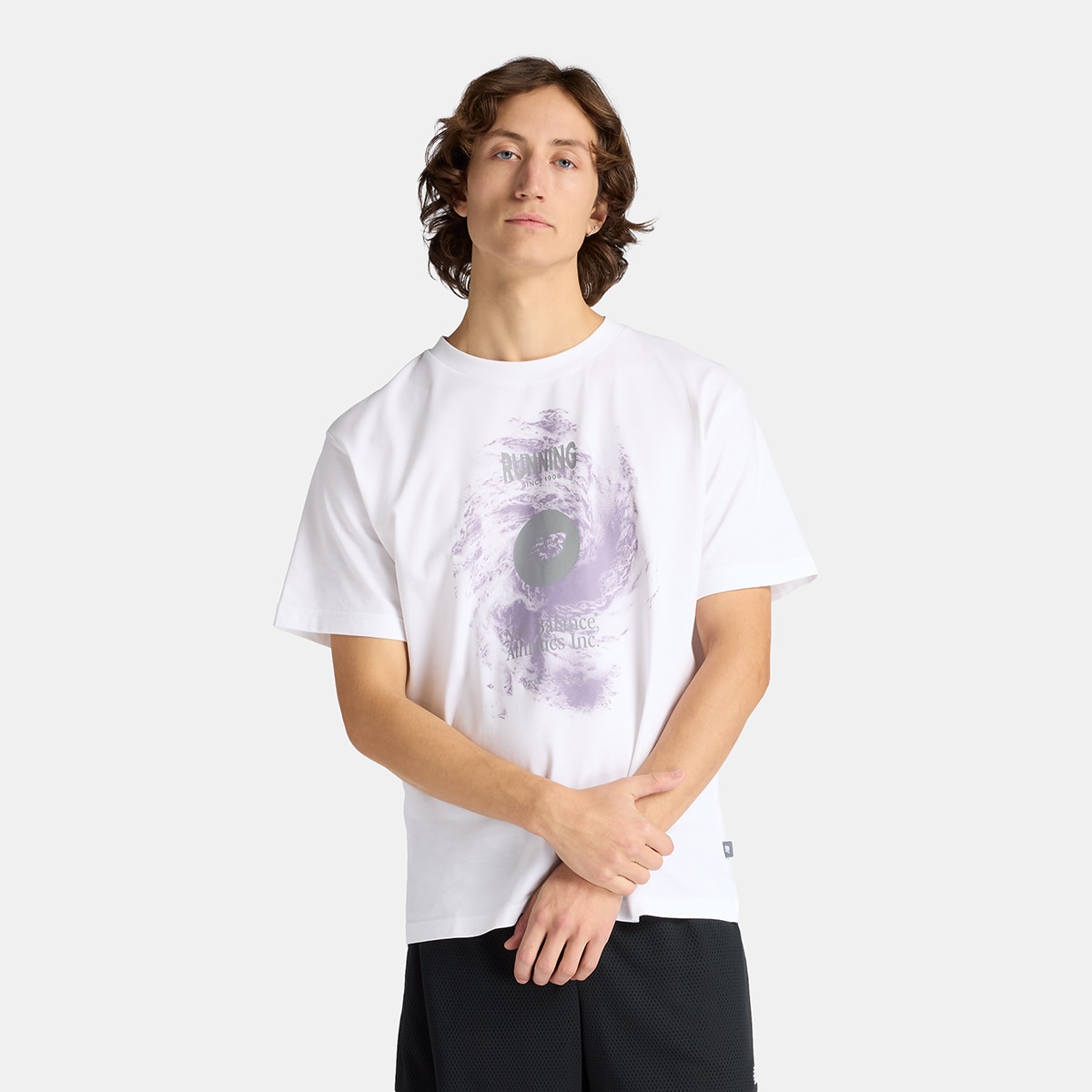 Camiseta casual de hombre Vortex Performance New Balance - Blanco Blanco-1