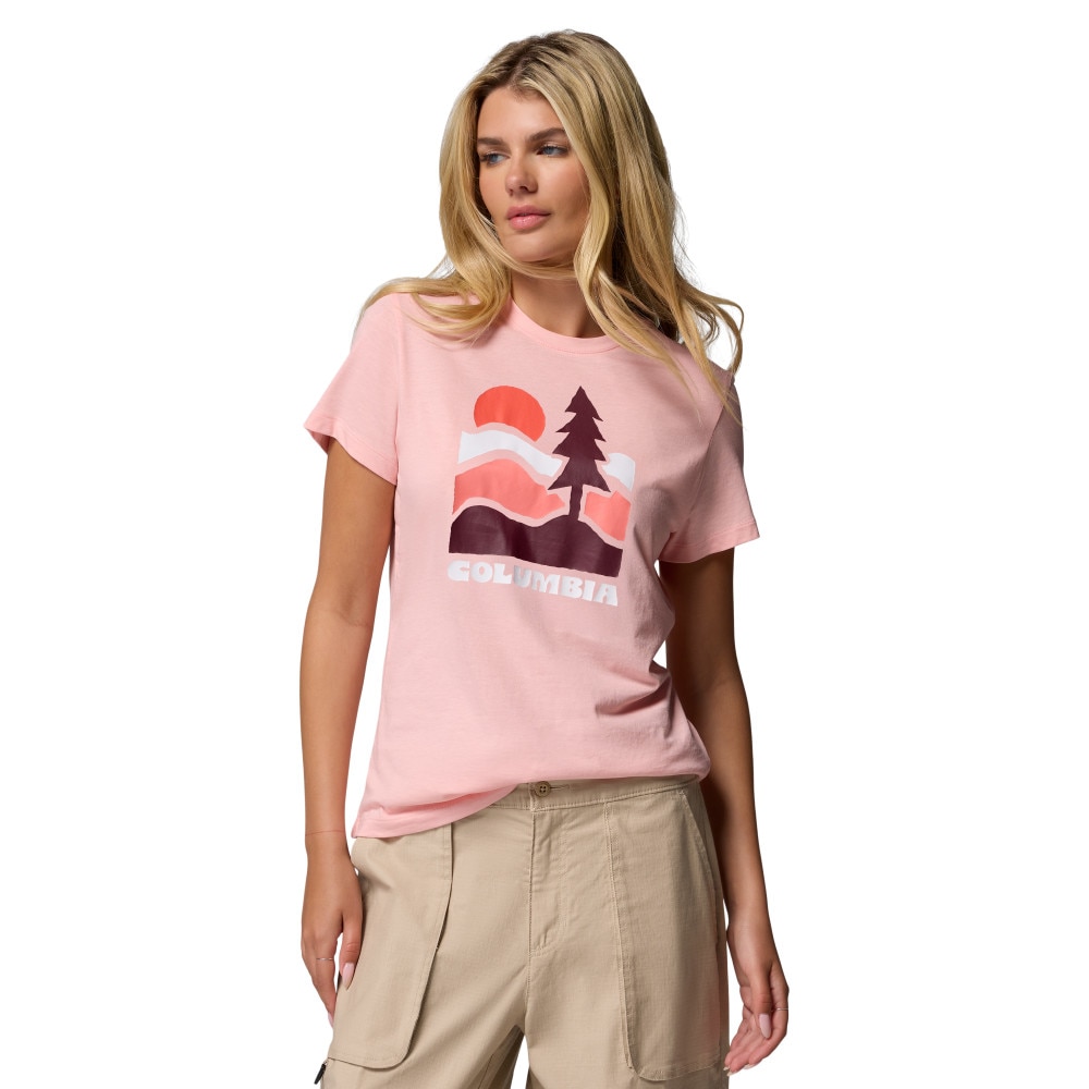 Camiseta de manga corta mujer Ruby Springs™ Columbia - Rosa pastel Rosa pastel-1