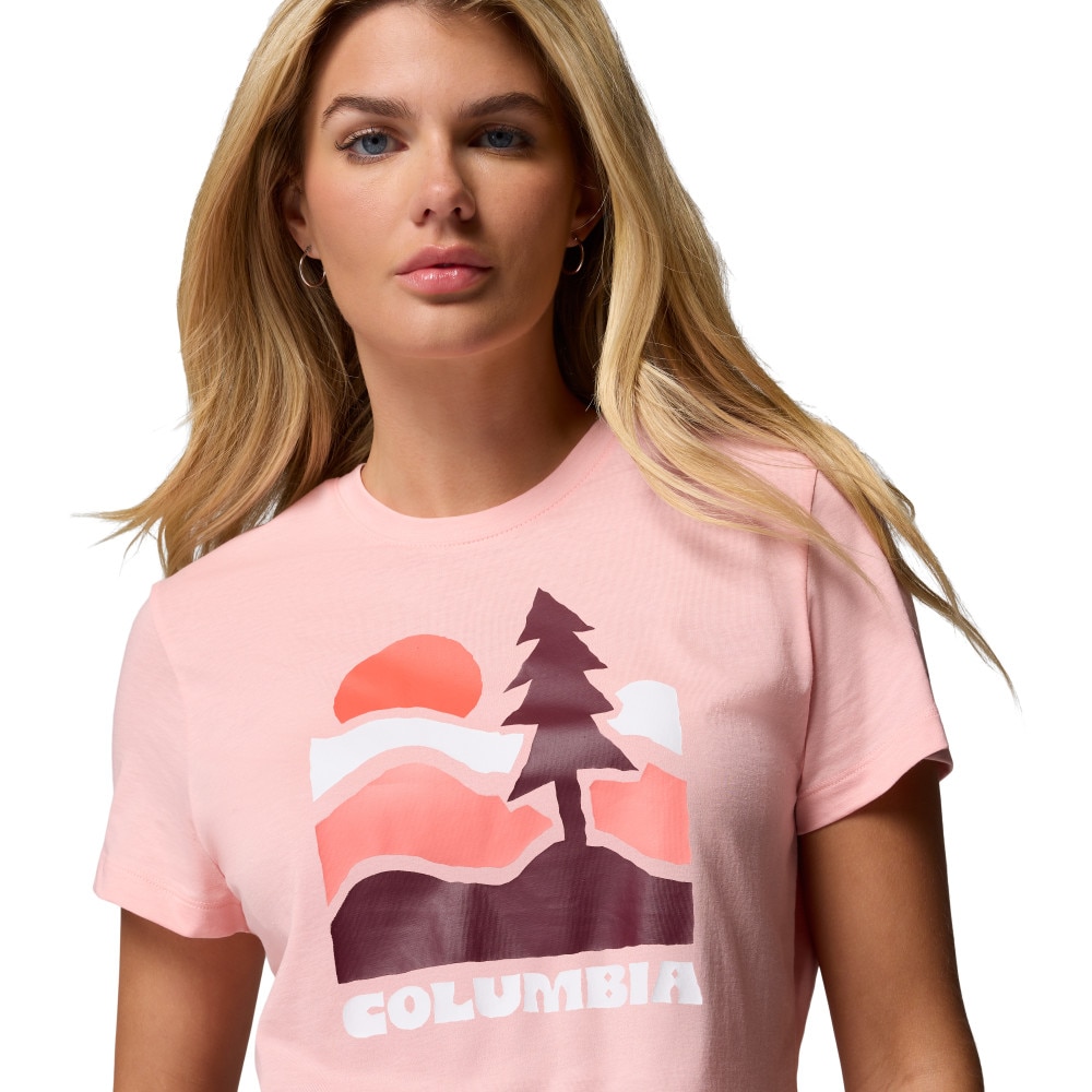Camiseta de manga corta mujer Ruby Springs™ Columbia - Rosa pastel Rosa pastel-3