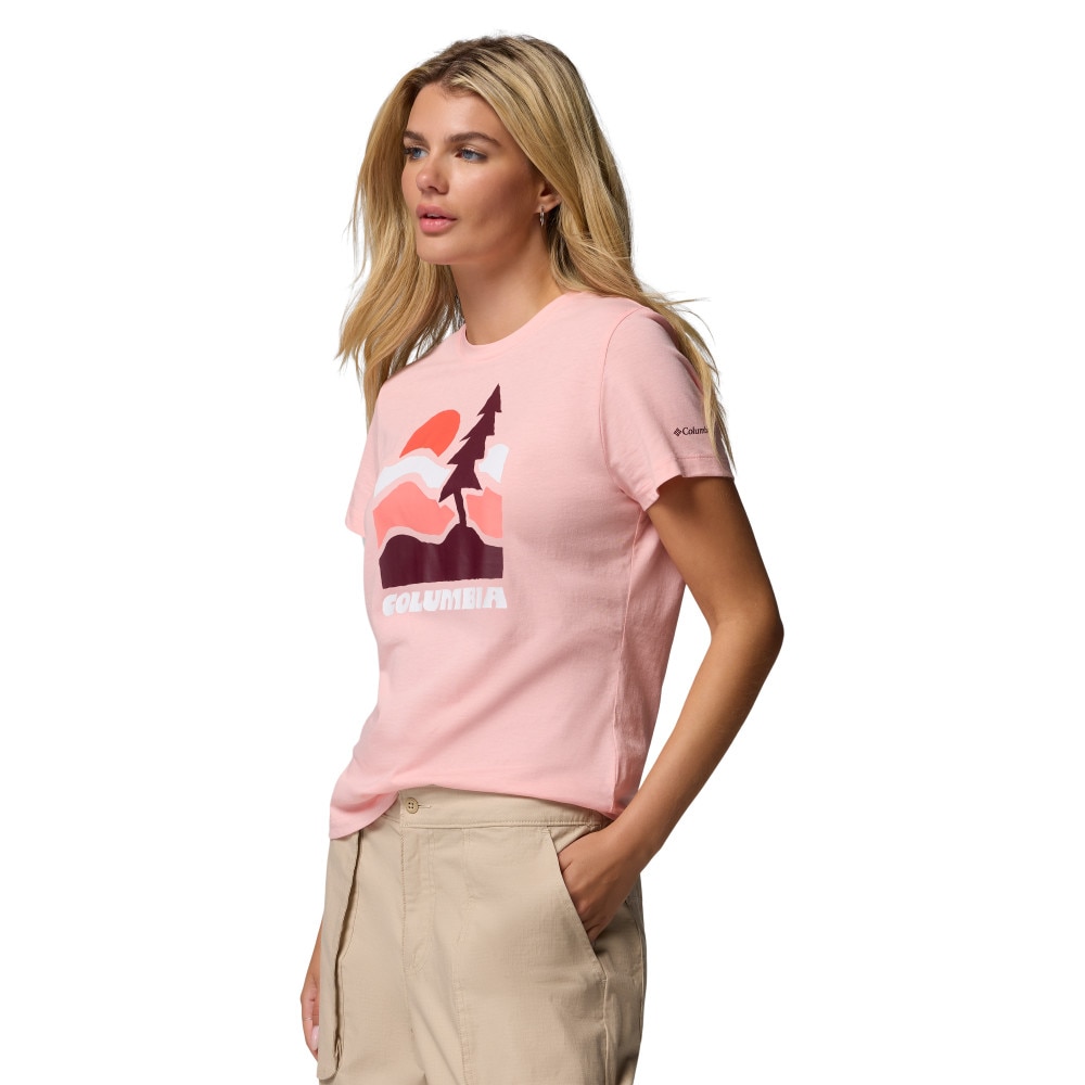 Camiseta de manga corta mujer Ruby Springs™ Columbia - Rosa pastel Rosa pastel-4