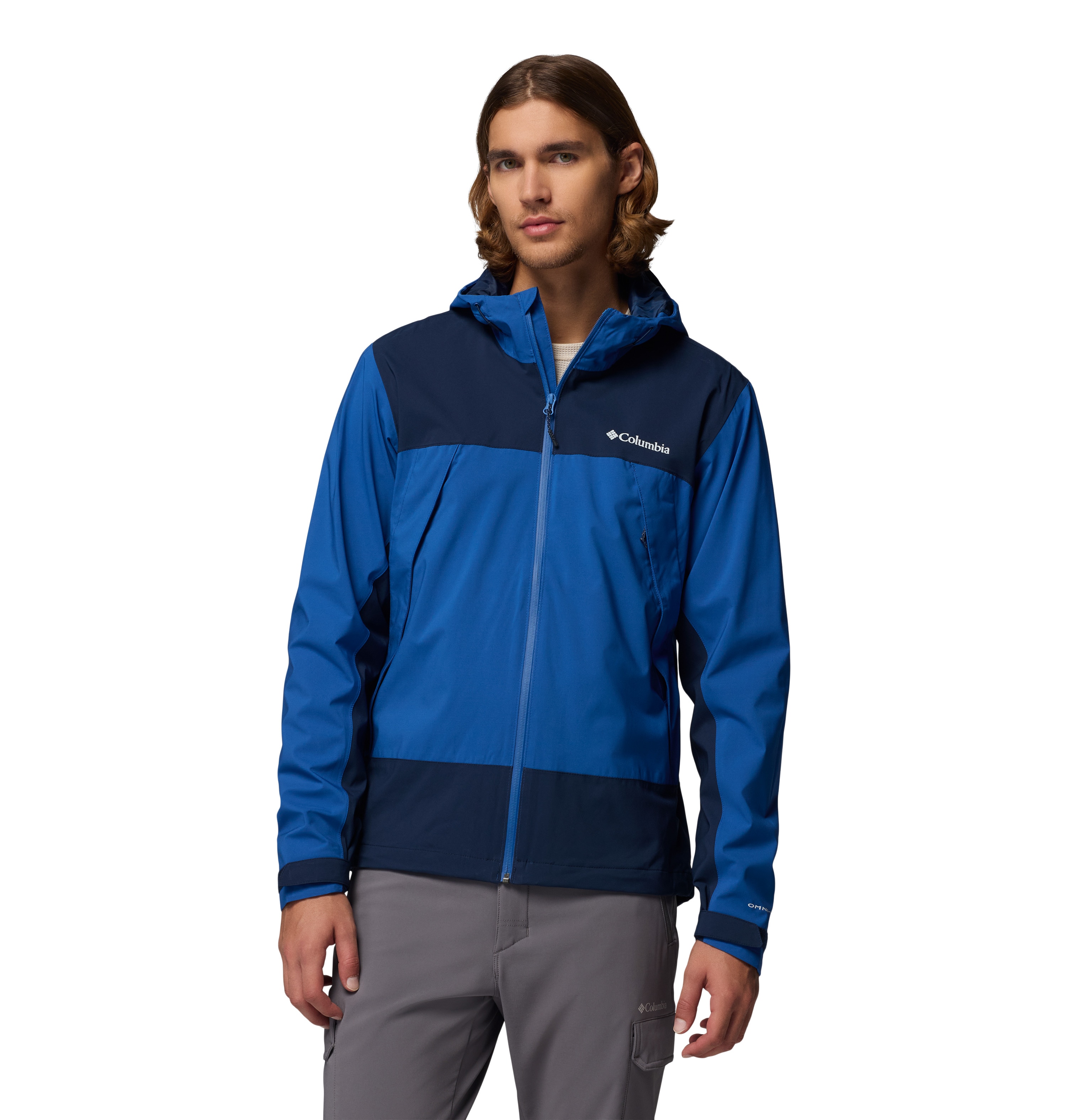 Chaqueta impermeable de hombre Boulder Falls™ Columbia - Azul eléctrico Azul eléctrico-1