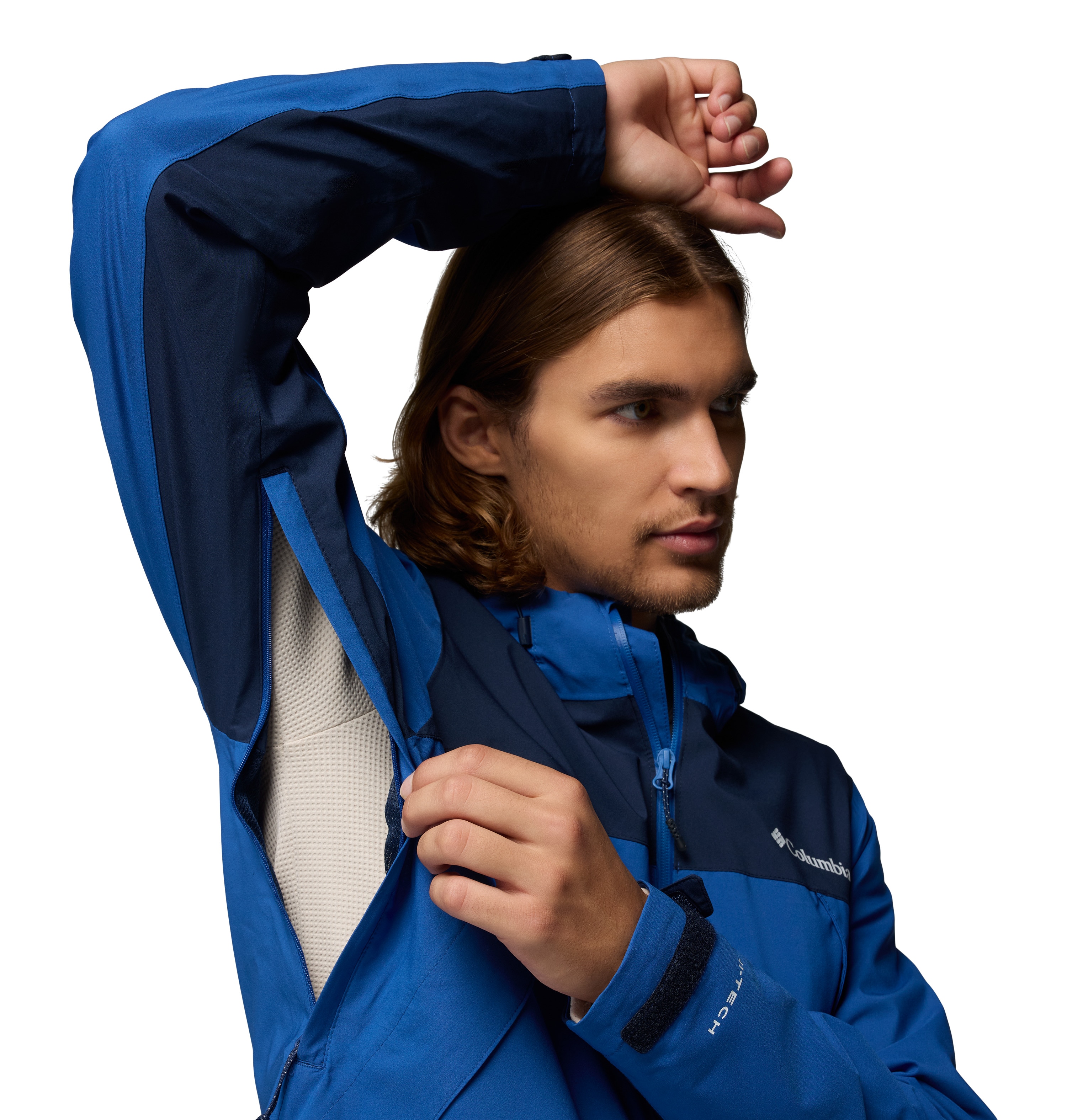 Chaqueta impermeable de hombre Boulder Falls™ Columbia - Azul eléctrico Azul eléctrico-5