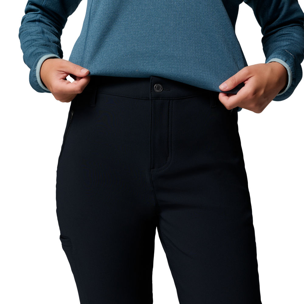 Pantalón de senderismo mujer Back Beauty™ Warm Softshell Columbia - Negro Negro-4