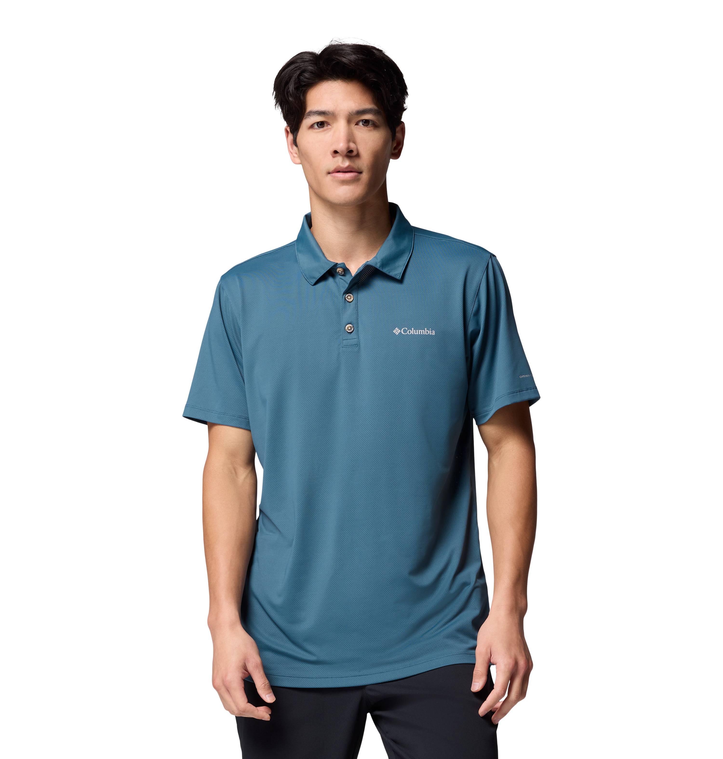 Polo de hombre Tech Trail™ Utility Columbia - Azul Turquesa Azul Turquesa-1