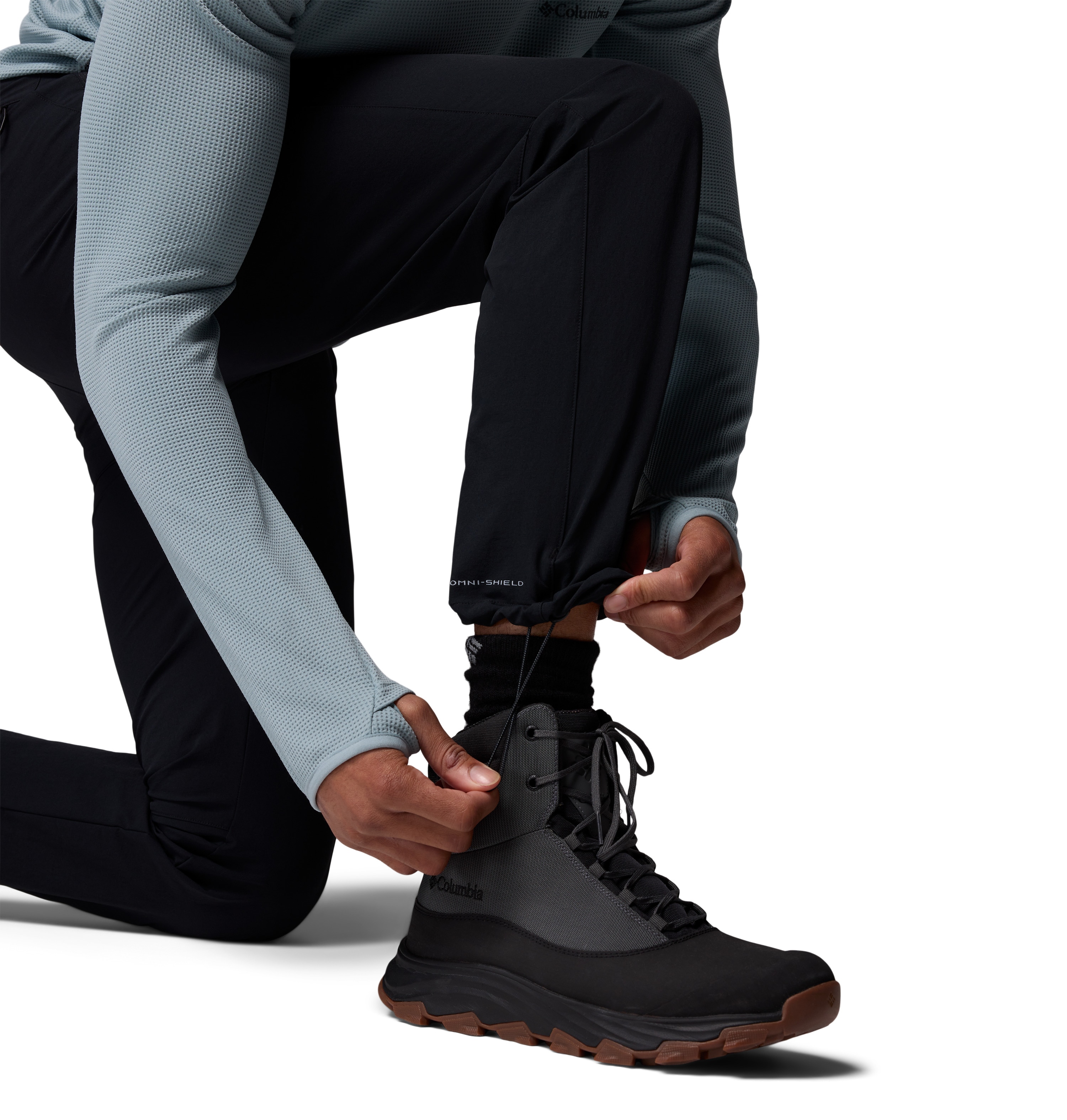 Pantalón de senderismo de hombre Essential Hike™ AY Columbia - Negro Negro-5
