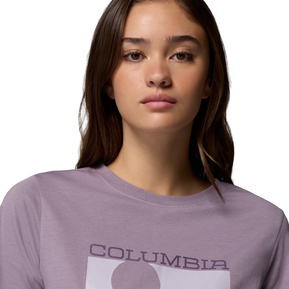 Camiseta de manga corta mujer Rolling Bend™ Columbia - Lila Lila-3