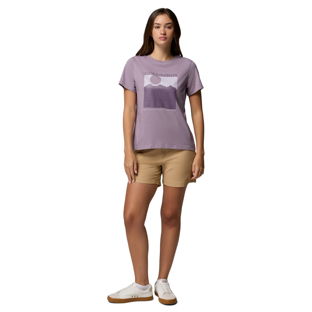 Camiseta de manga corta mujer Rolling Bend™ Columbia - Lila Lila-5