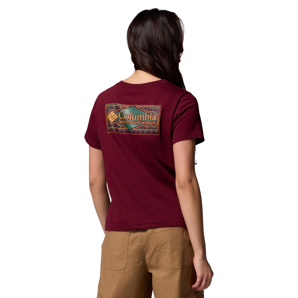 Imagen 2 de Camiseta de mujer Rolling Bend™ Columbia - Vino Vino
