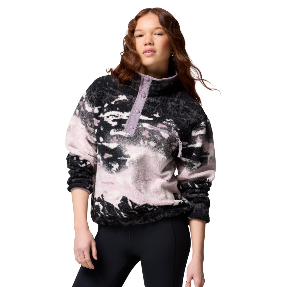 Forro polar de mujer Helvetia™ II Printed Cropped Columbia - Lila Lila-1