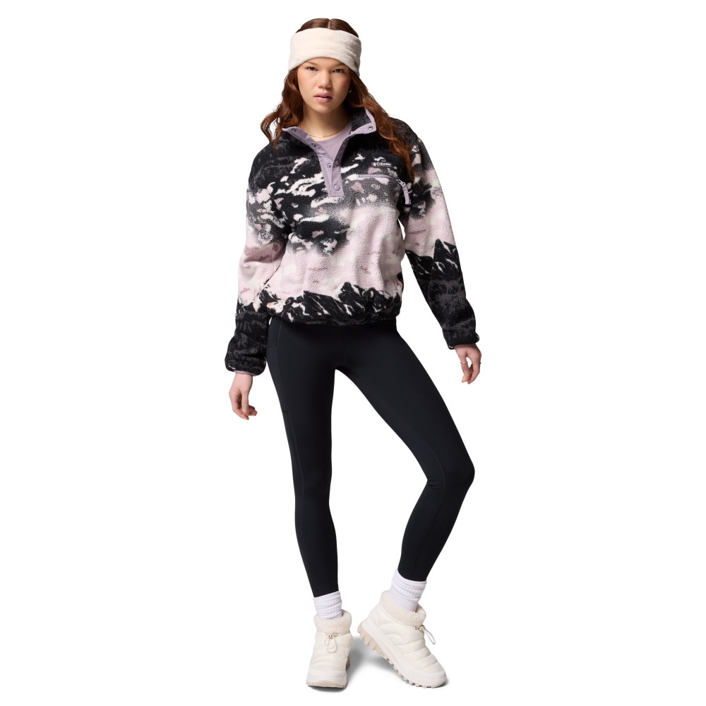 Forro polar de mujer Helvetia™ II Printed Cropped Columbia - Lila Lila-4