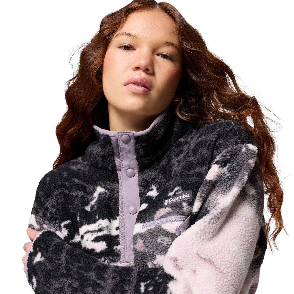 Forro polar de mujer Helvetia™ II Printed Cropped Columbia - Lila Lila-5