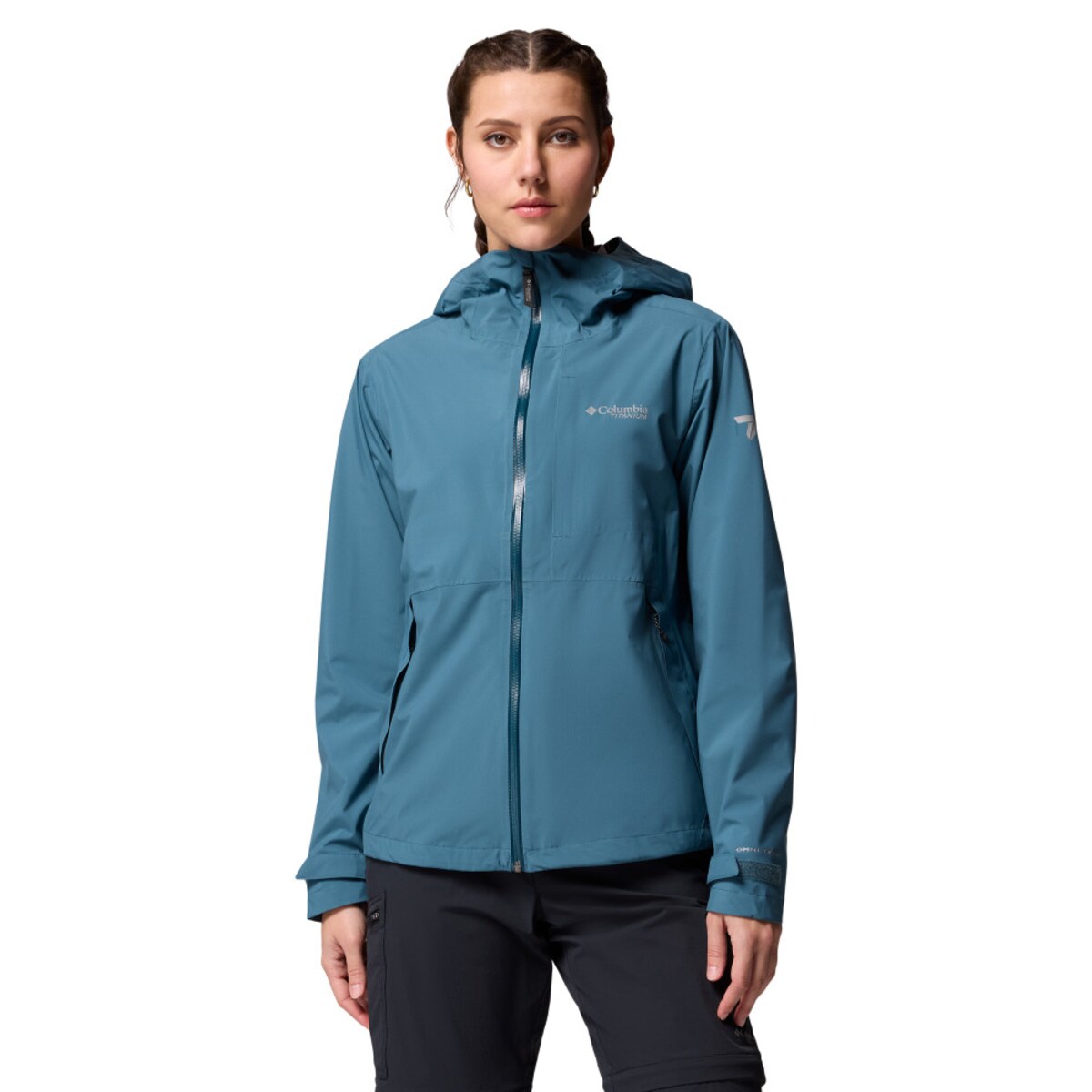 Chaqueta impermeable de senderismo de mujer Ampli-Dry™ II Columbia XS Azulón