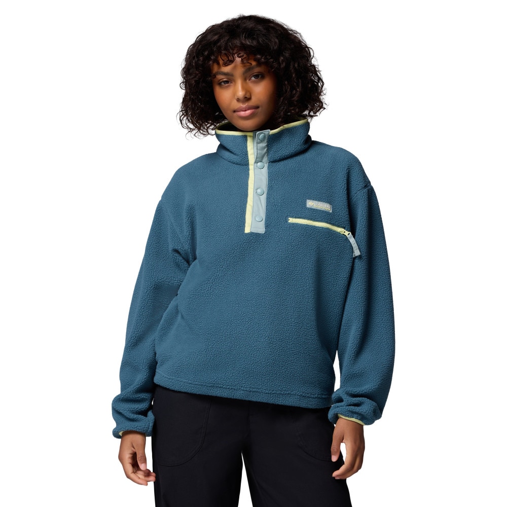 Forro polar de mujer Helvetia™ II Cropped Columbia Azul claro · El