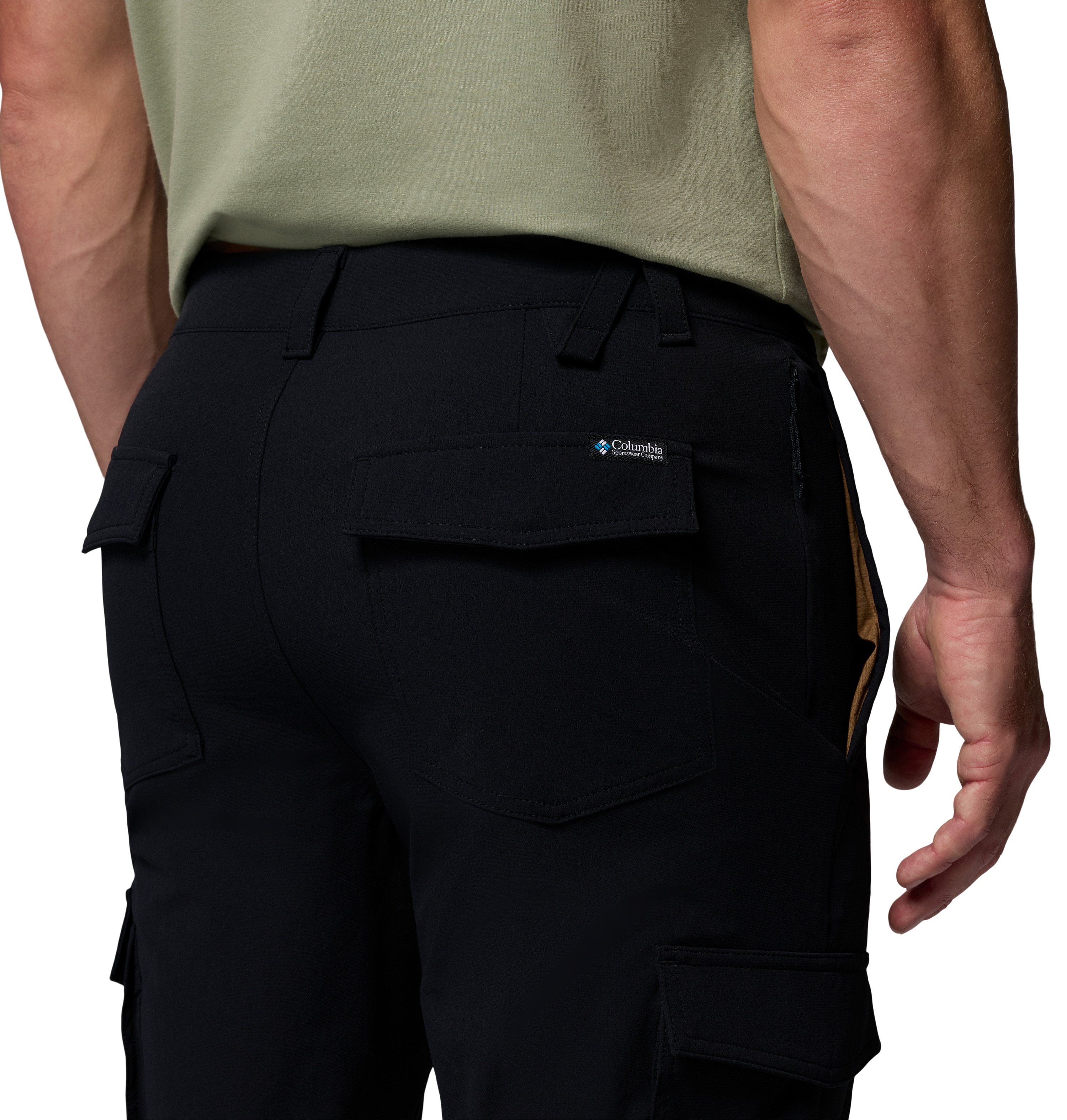 Pantalón de senderismo de hombre ROC™ Tech Cargo Columbia - Negro Negro-3
