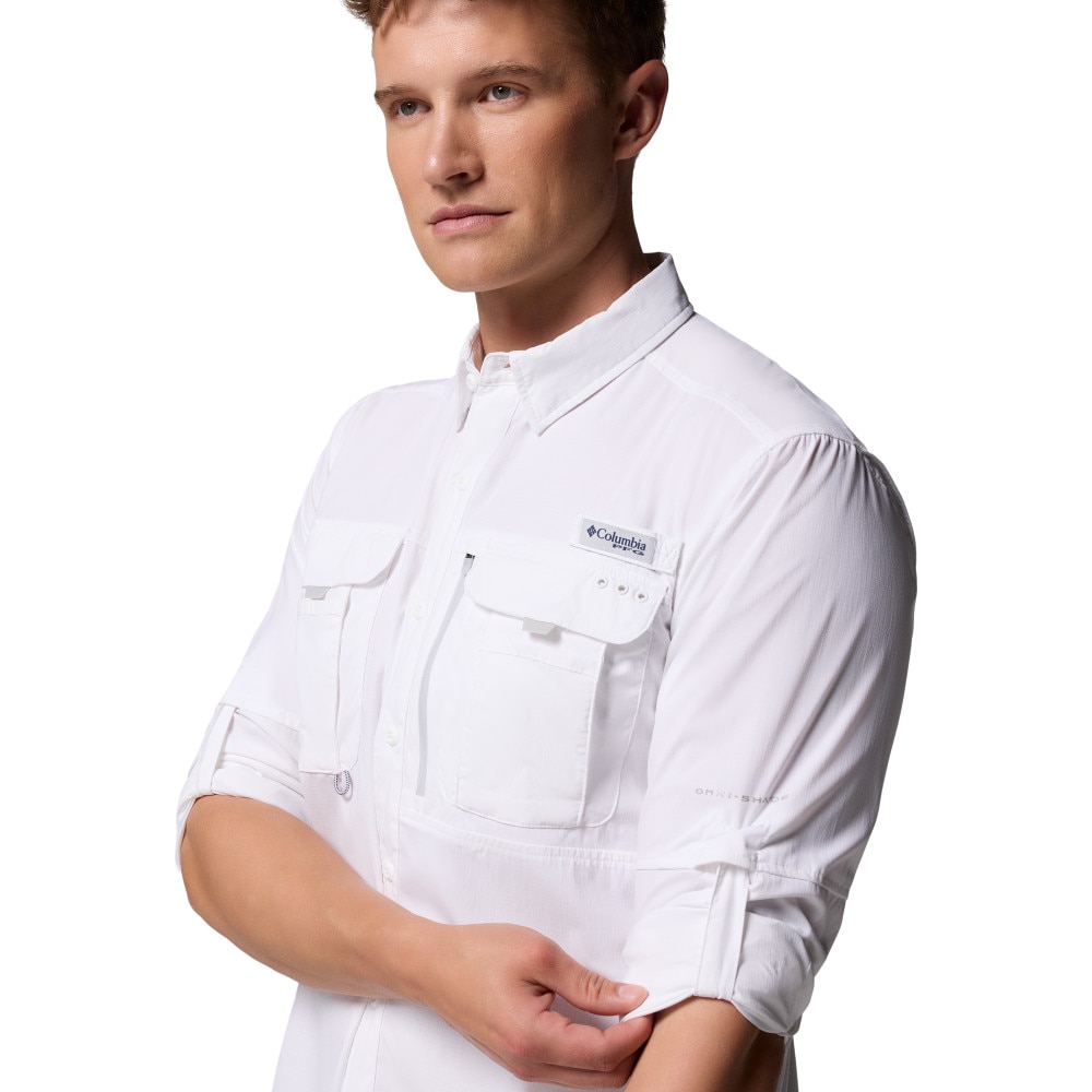 Imagen 4 de Camisa de hombre Bahama™ Elite Columbia - Blanco Blanco