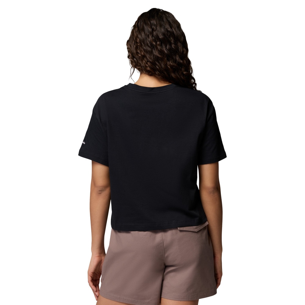 Camiseta manga corta de mujer Rolling Bend™ Graphic Relaxed Crop SS Columbia - Negro Negro-2