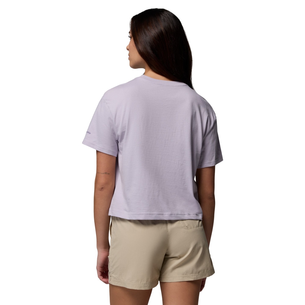 Camiseta manga corta de mujer Rolling Bend™ Graphic Relaxed Crop SS Columbia - Lila Lila-2