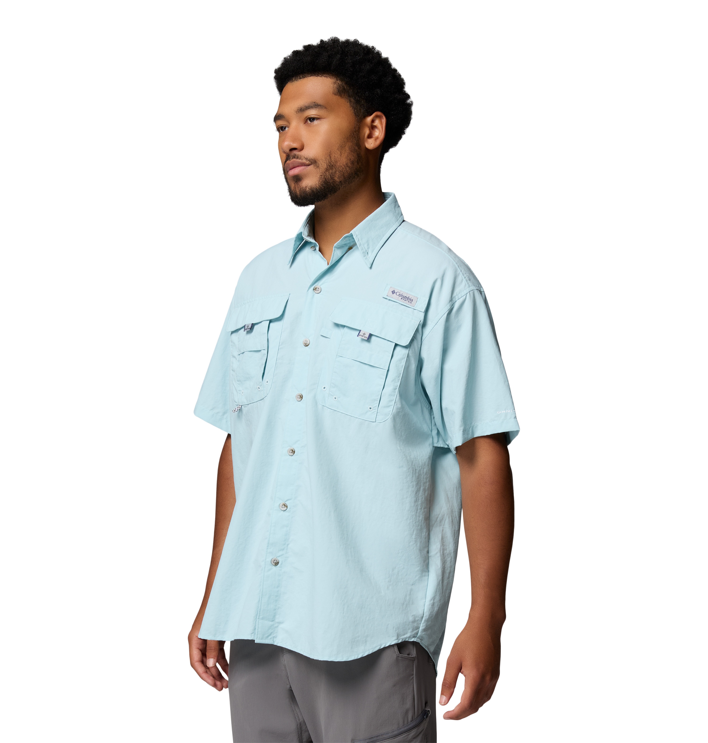 Camisa manga corta de hombre Bahama™ II Columbia - Azul claro Azul claro-4