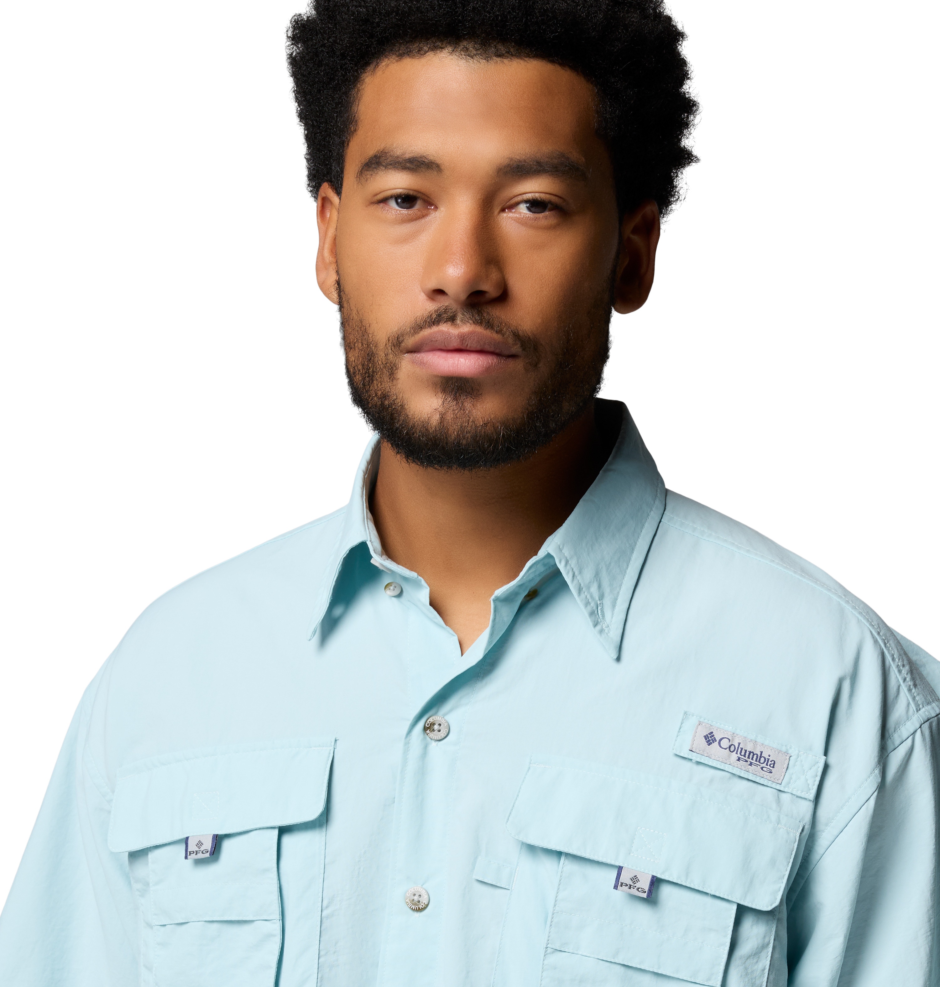 Camisa manga corta de hombre Bahama™ II Columbia - Azul claro Azul claro-6