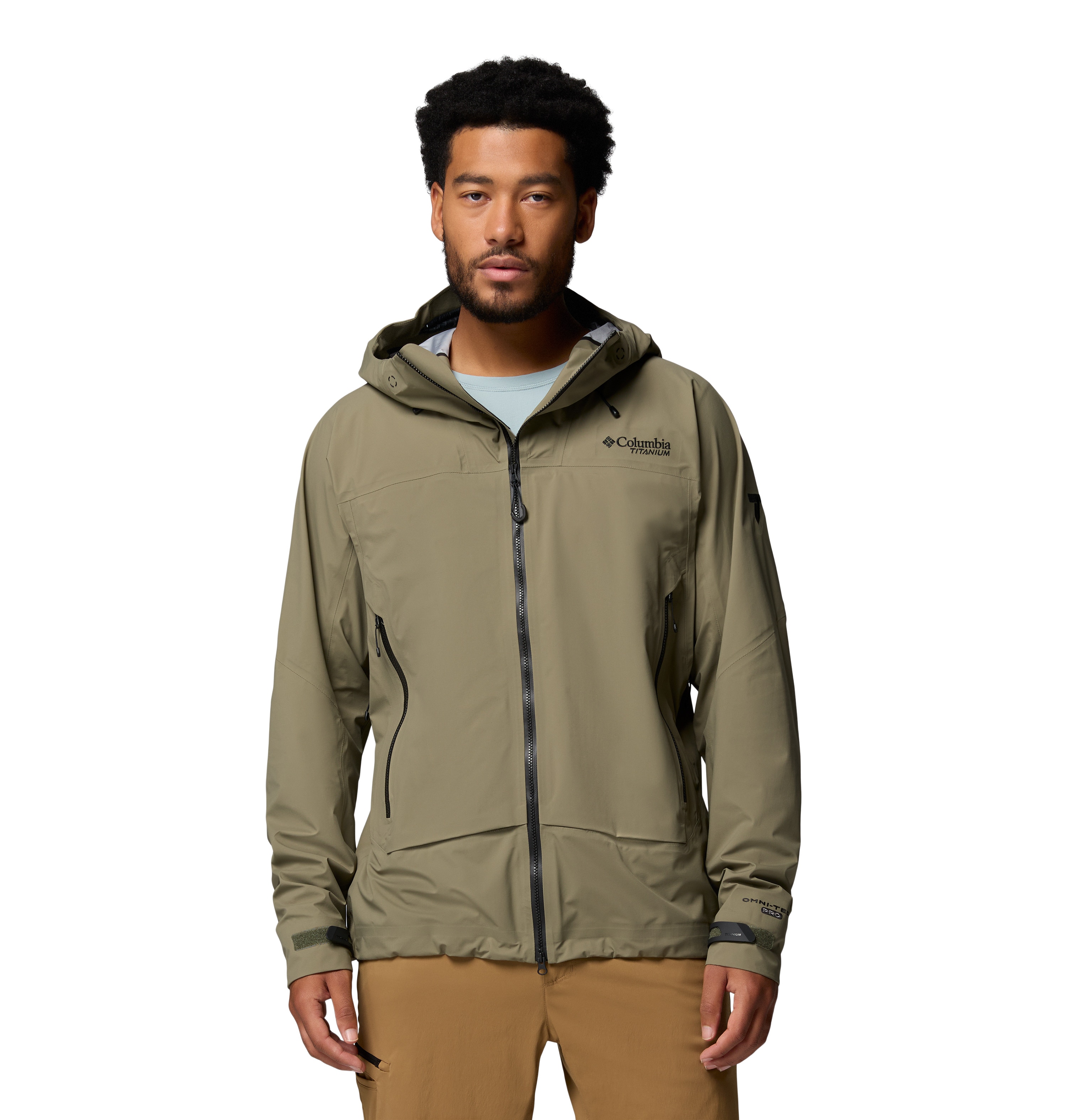 Imagen 0 de Chaqueta impermeable de hombre Saudan Pro™ 3L Shell Columbia Negro