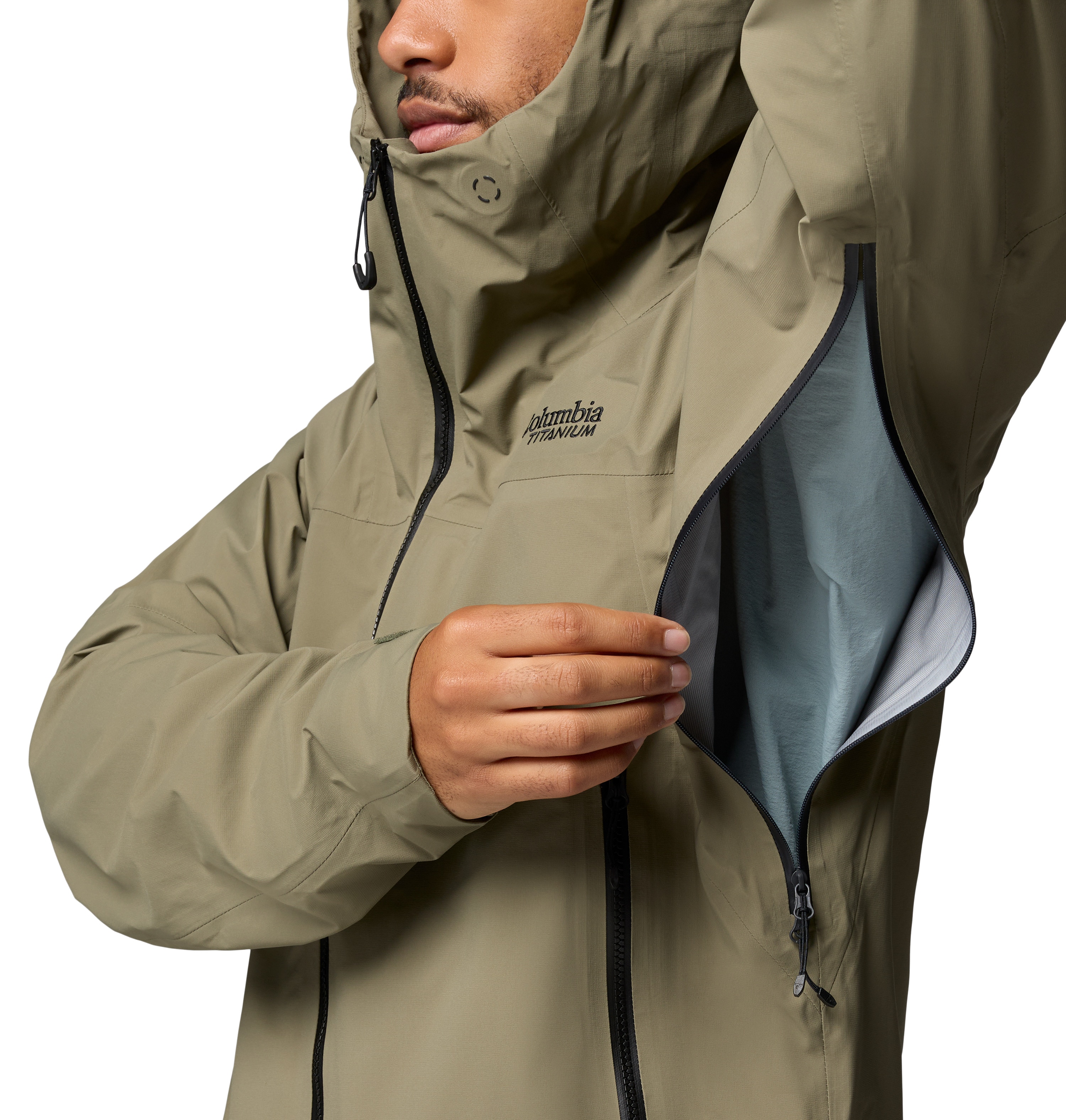 Chaqueta impermeable hombre Saudan Pro™ 3L Columbia - Verde cadete Verde cadete-6
