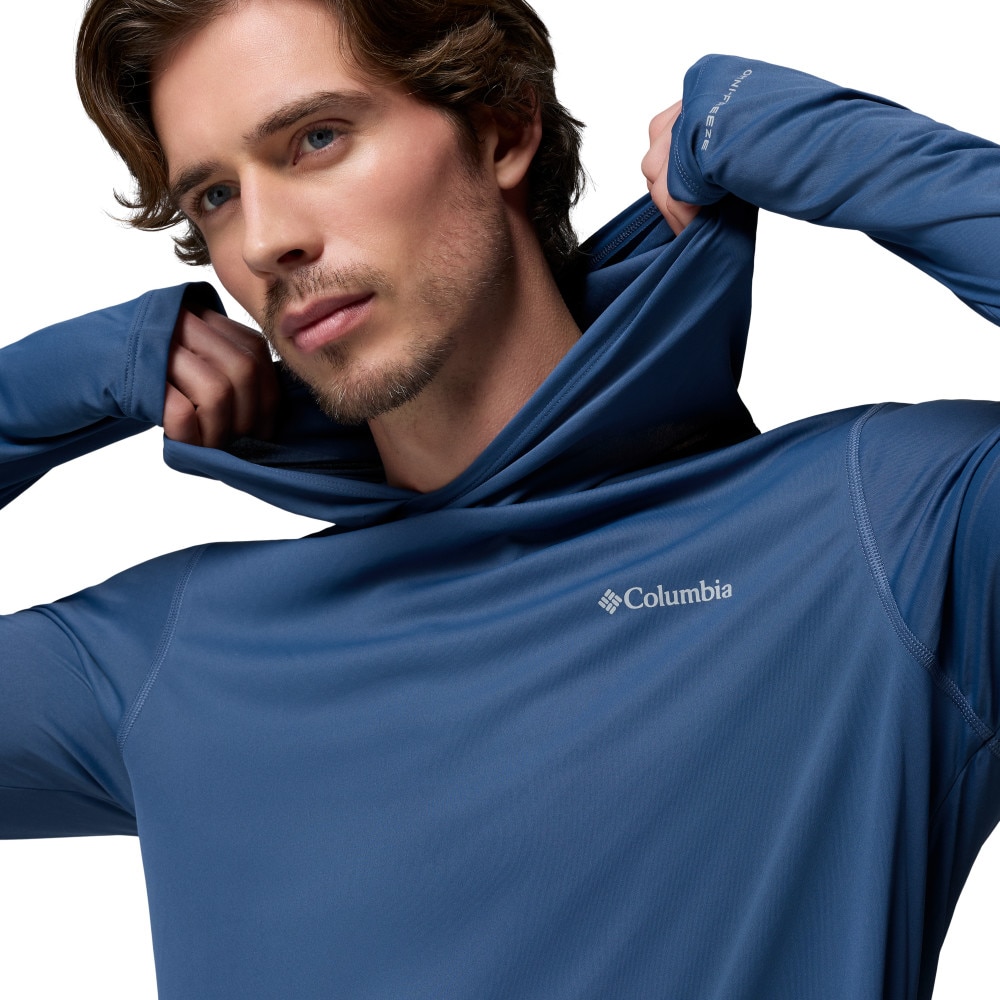 Camiseta manga larga de hombre Zero Rules™ Light Hoodie Columbia - Azul fumé Azul fumé-4