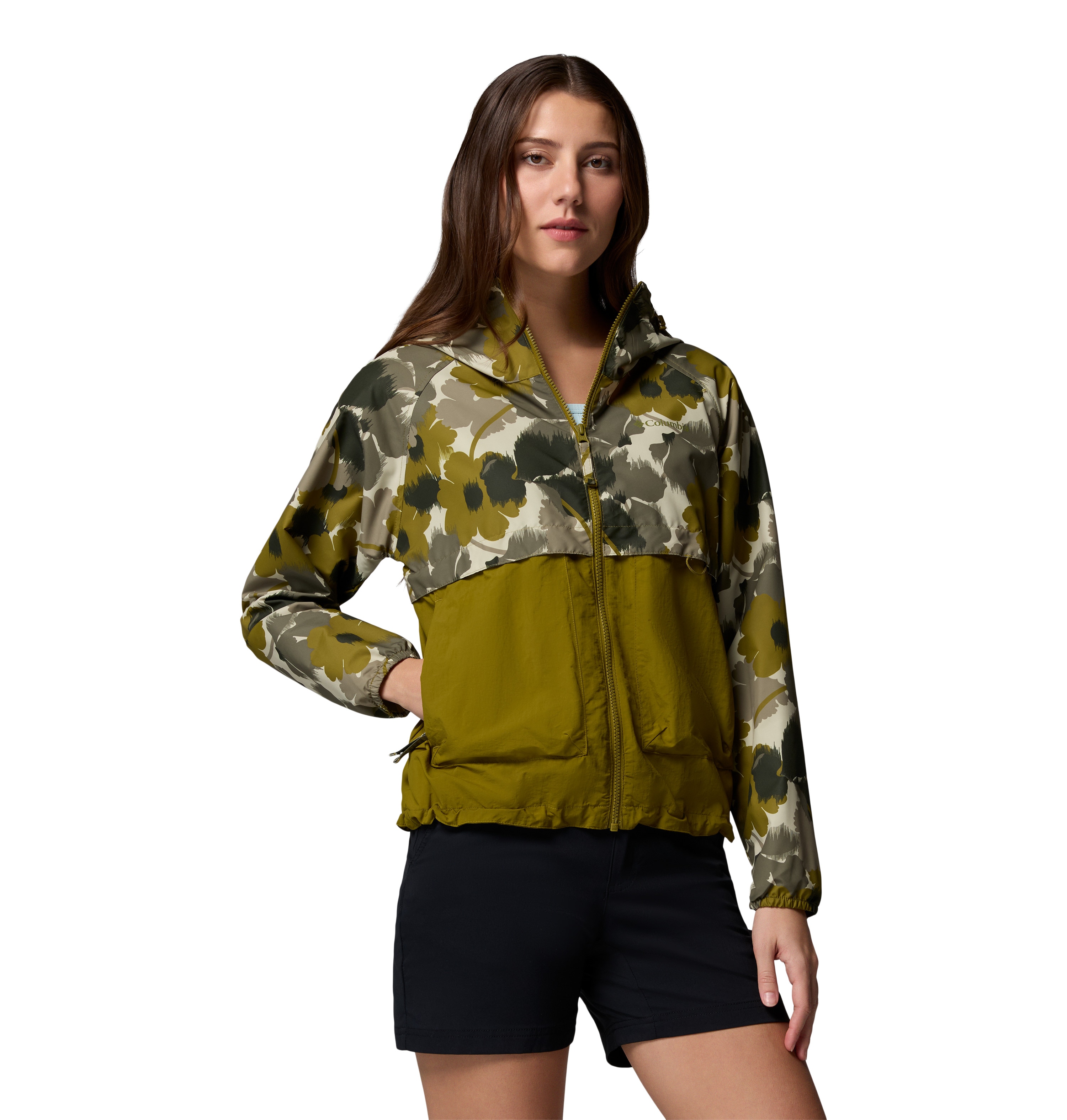 Chaqueta cortavientos de mujer Spire Valley™ Printed Columbia