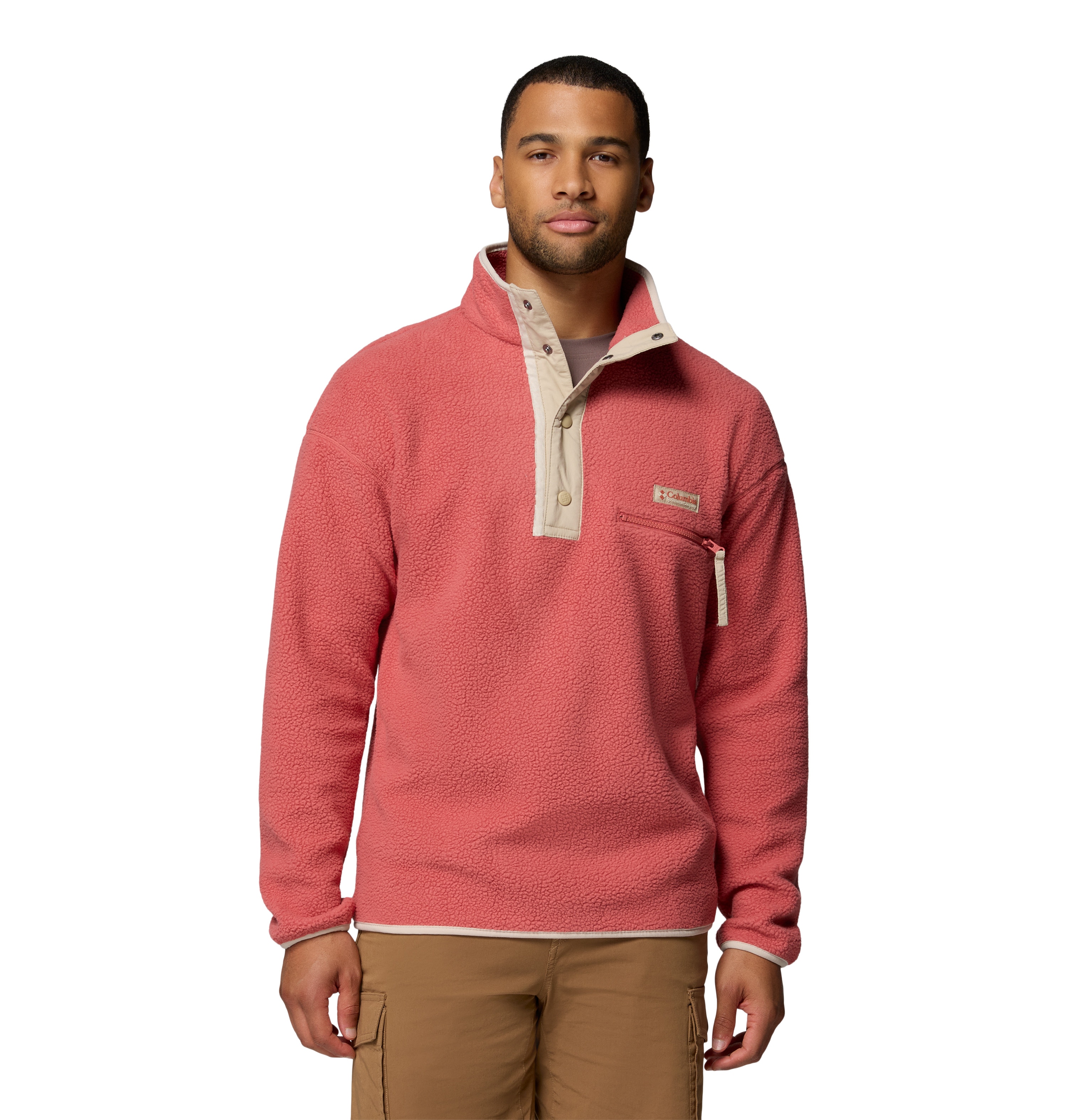 Forro polar de hombre Helvetia™ II Columbia - Rojo Rojo-1