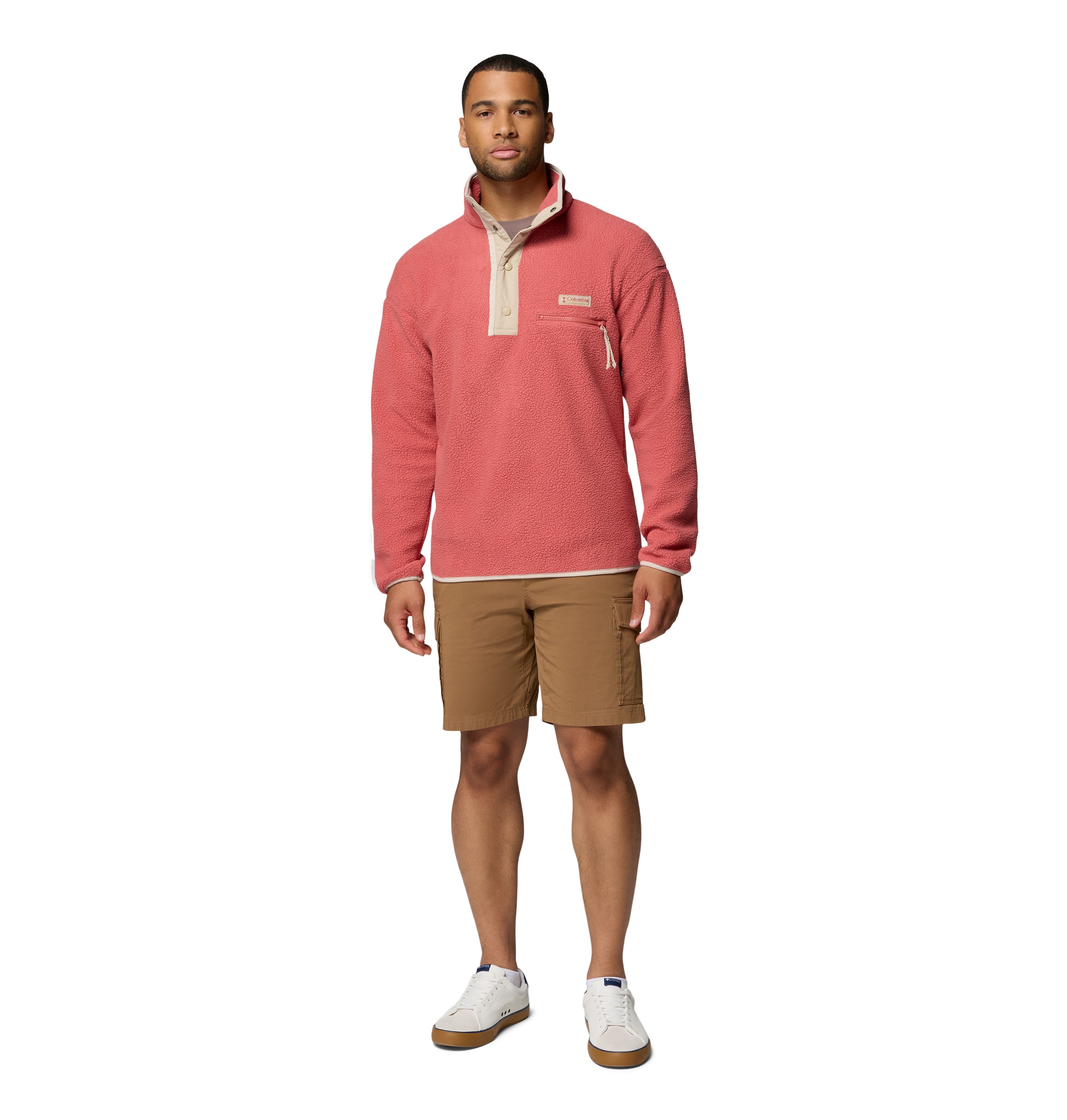 Forro polar de hombre Helvetia™ II Columbia - Rojo Rojo-3