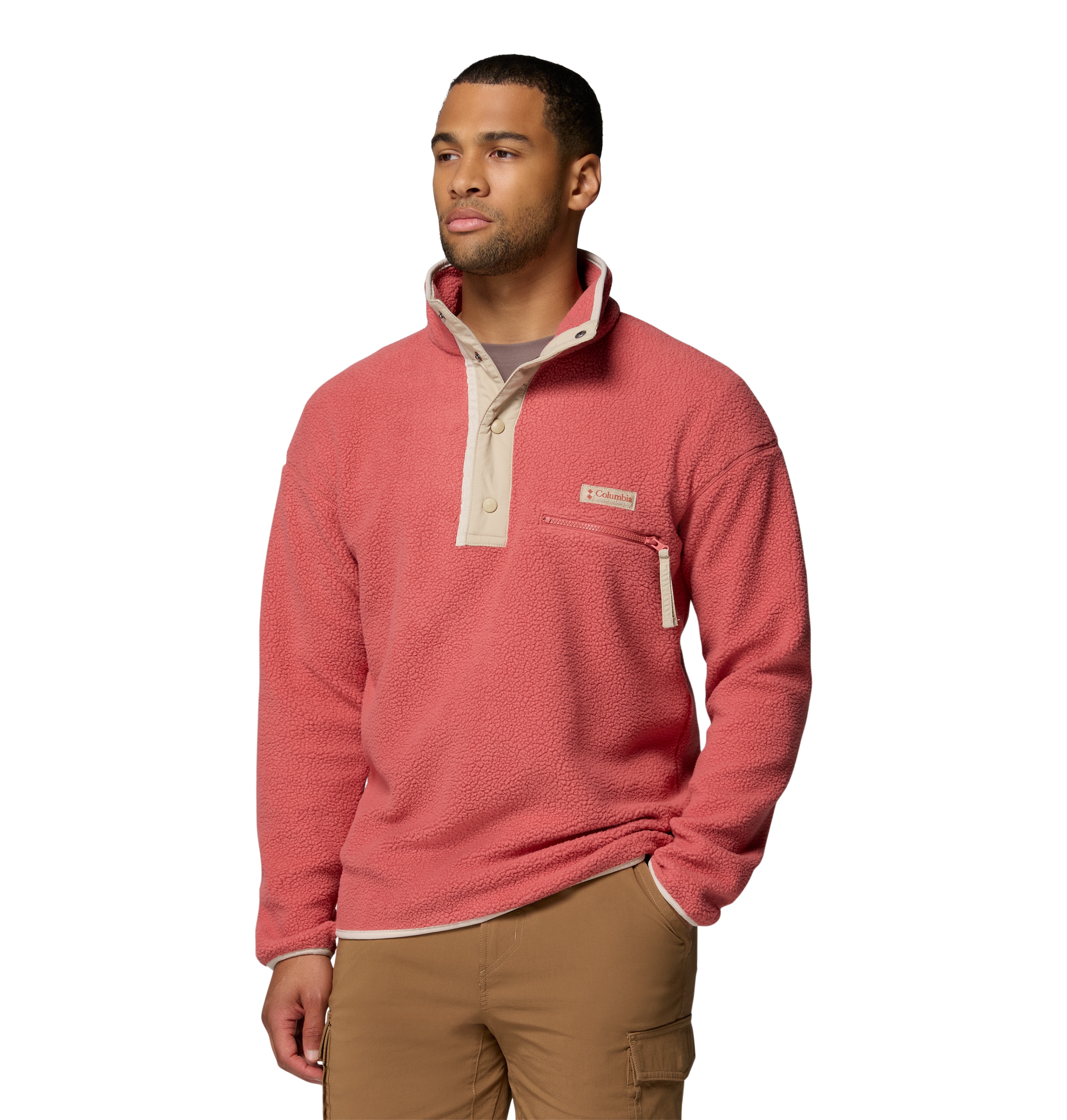 Forro polar de hombre Helvetia™ II Columbia - Rojo Rojo-5