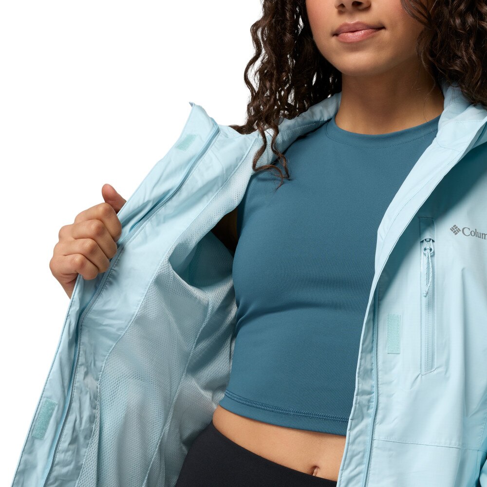 Chaqueta impermeable mujer Pouring Adventure™ III Columbia - Azul claro Azul claro-5