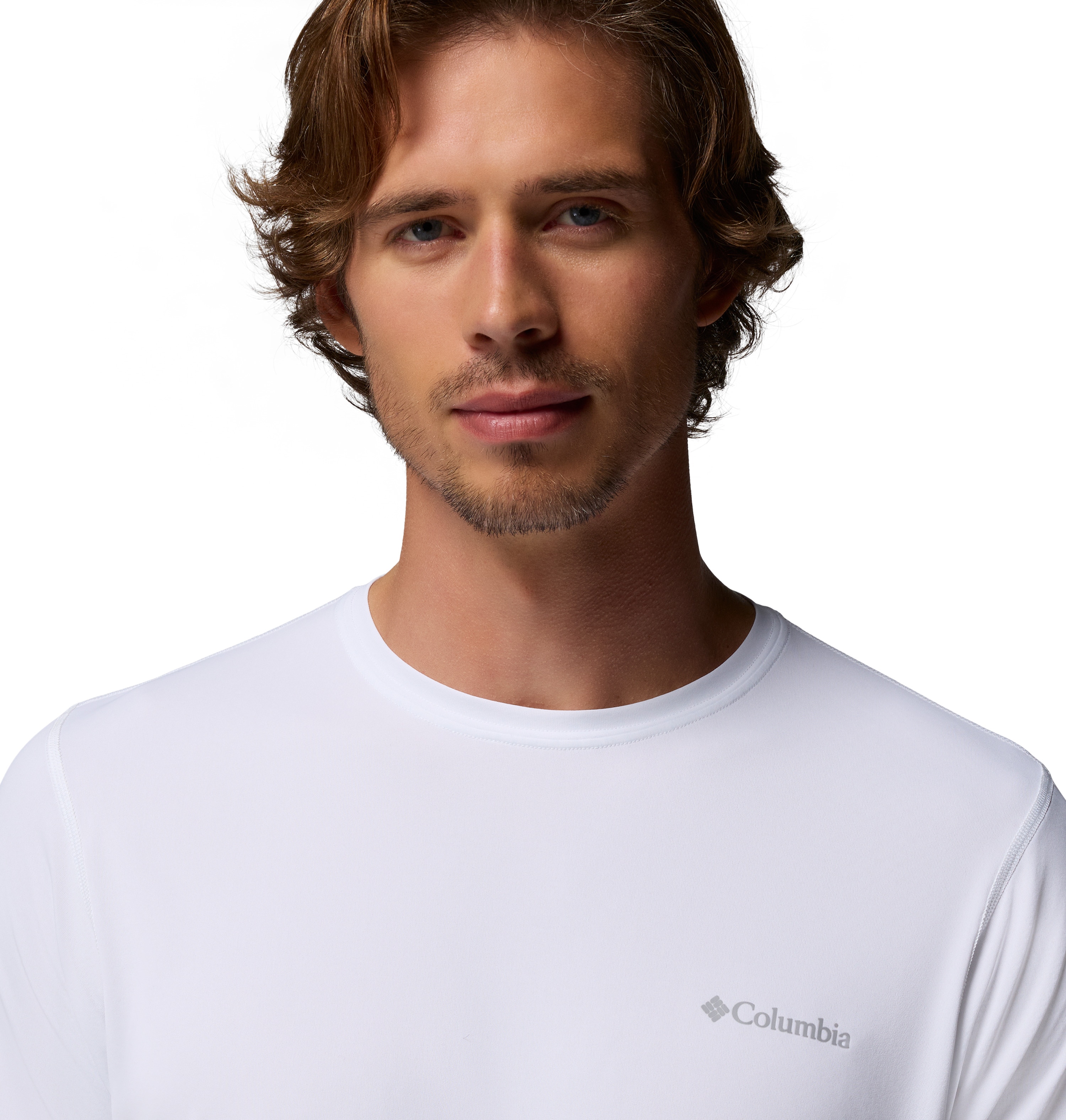 Camiseta manga corta de hombre Zero Rules™ Light Crew Columbia - Blanco Blanco-3