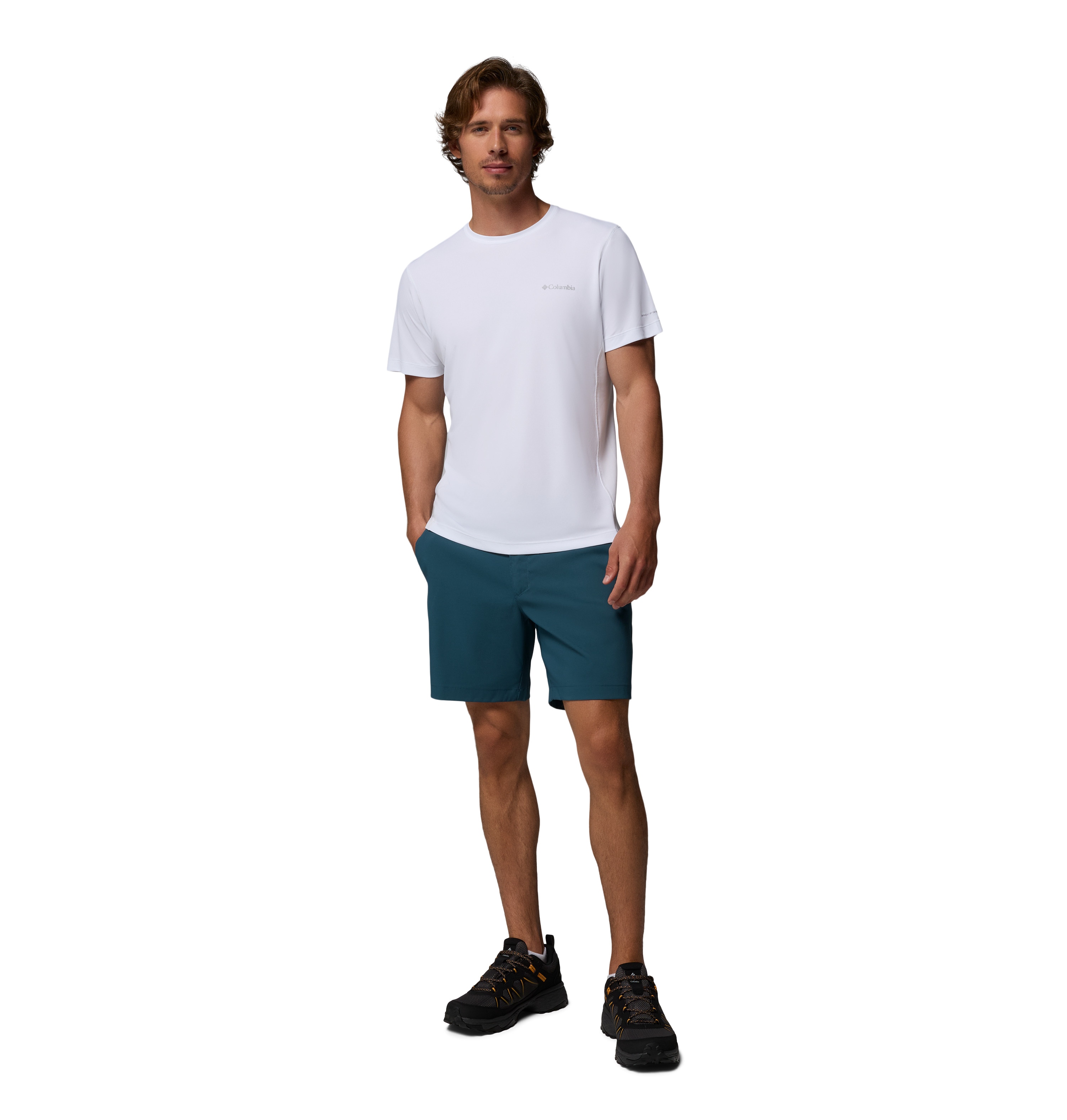Camiseta manga corta de hombre Zero Rules™ Light Crew Columbia - Blanco Blanco-4