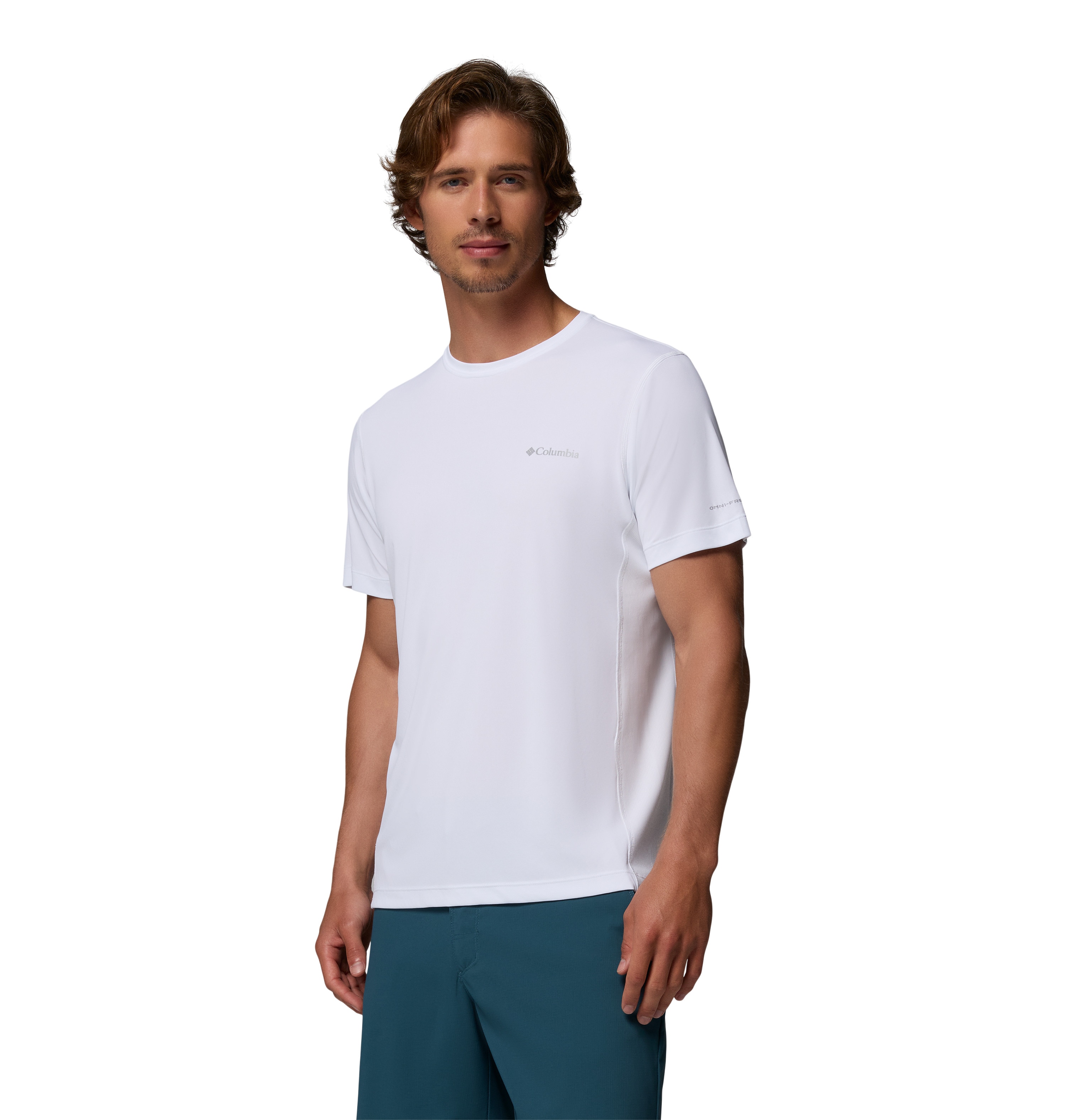 Camiseta manga corta de hombre Zero Rules™ Light Crew Columbia - Blanco Blanco-6
