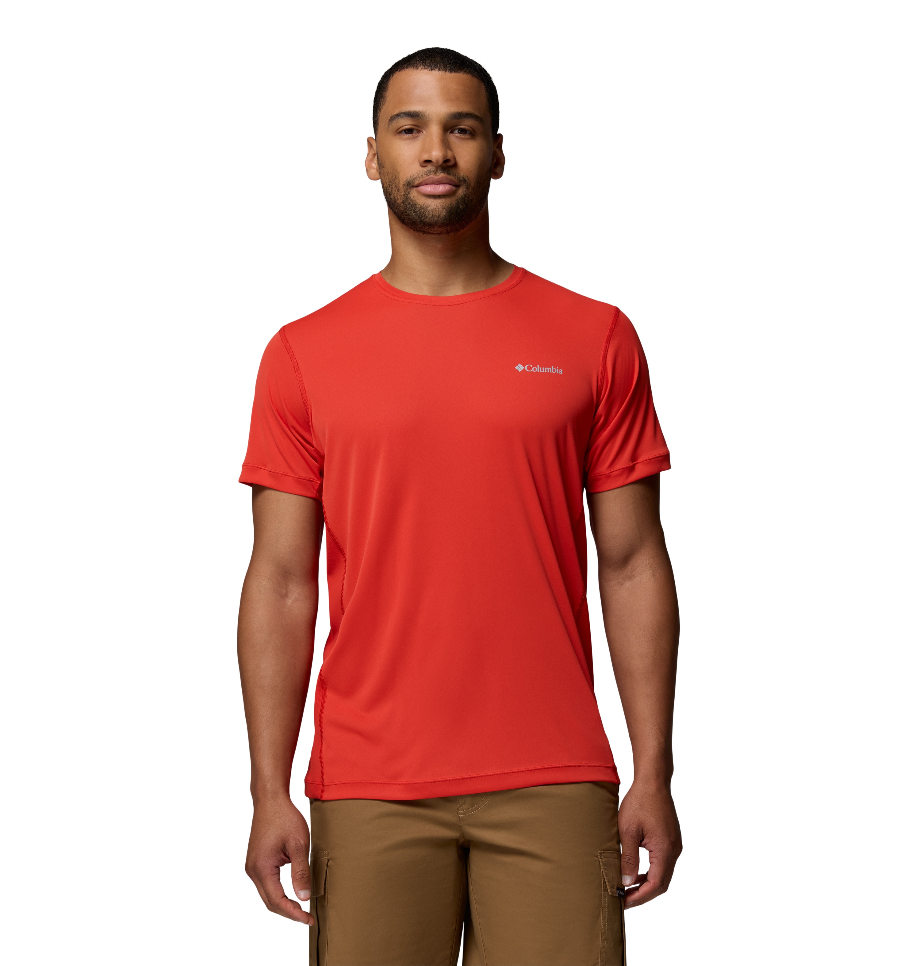 Camiseta manga corta de hombre Zero Rules™ Light Crew Columbia - Coral Coral-1