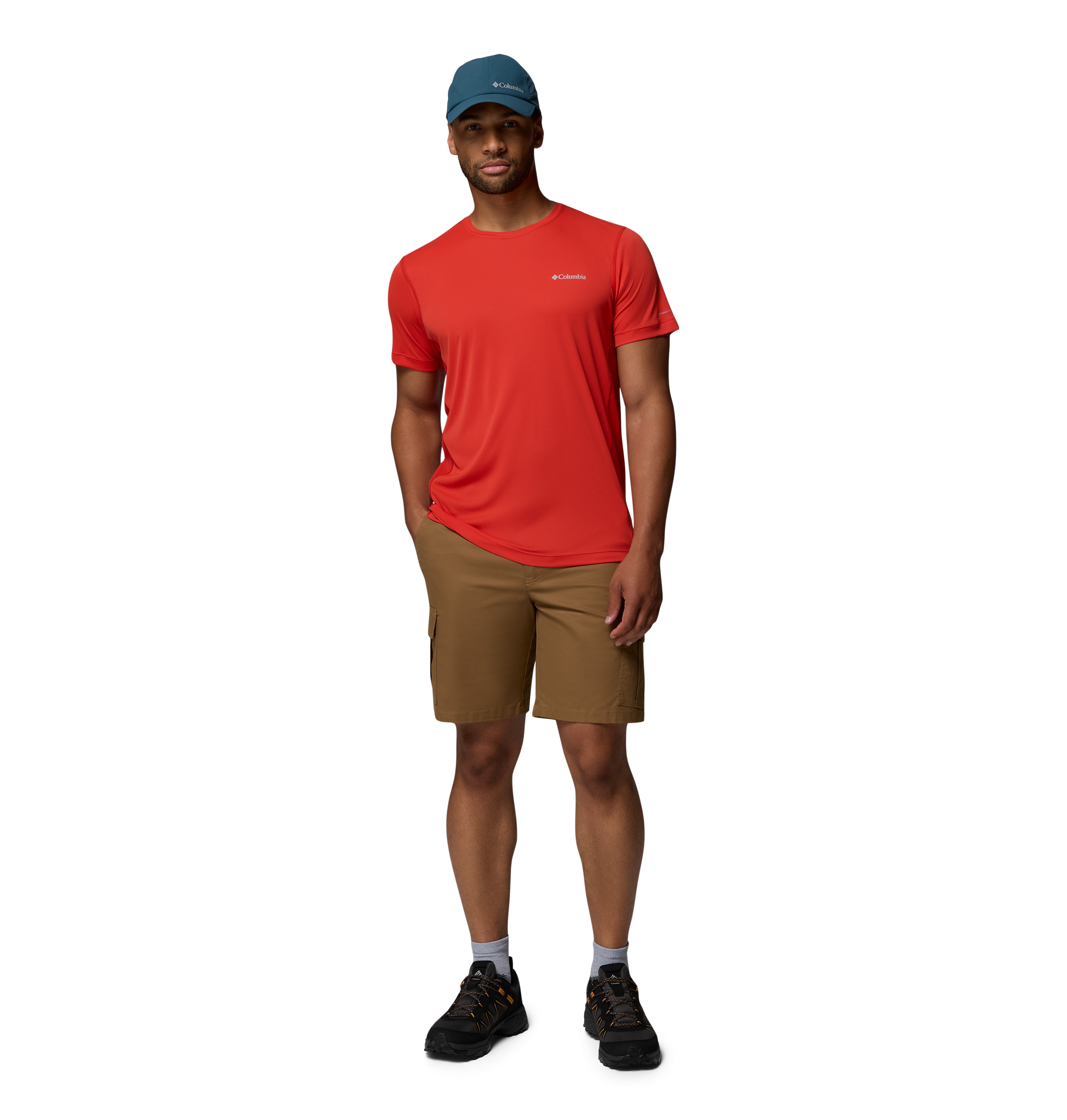 Camiseta manga corta de hombre Zero Rules™ Light Crew Columbia - Coral Coral-4