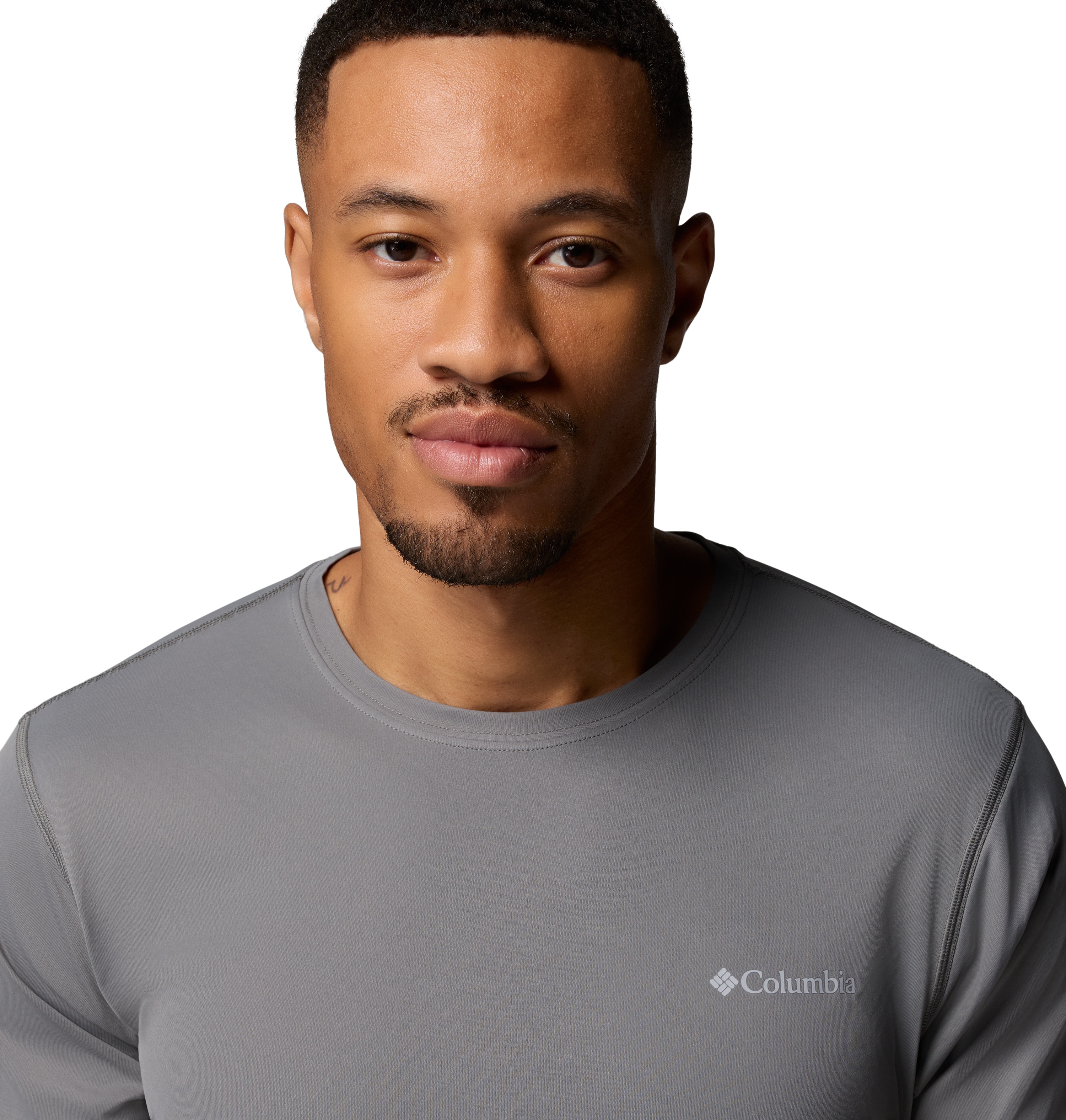 Camiseta manga corta de hombre Zero Rules™ Light Crew Columbia - Gris Gris-6
