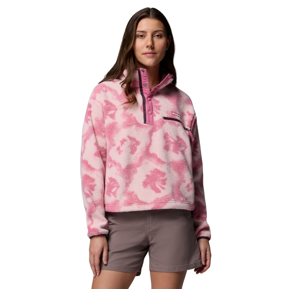 Forro polar de mujer Helvetia™ II Printed Cropped Columbia - Rojo Rojo-1